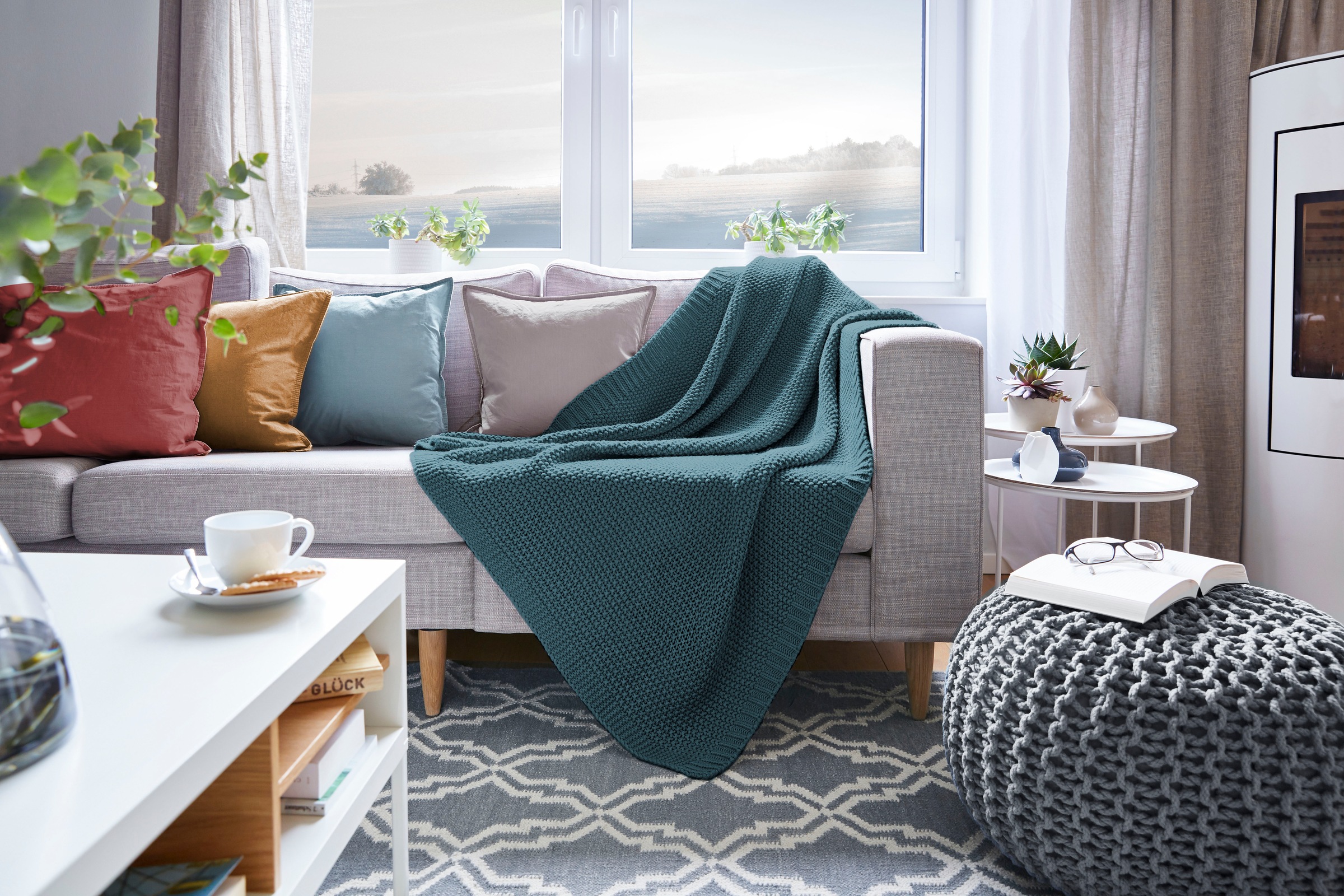 Primera Wohndecke "Strick" mit einer hochwertigen Randverarbeitung, Kuschel günstig online kaufen