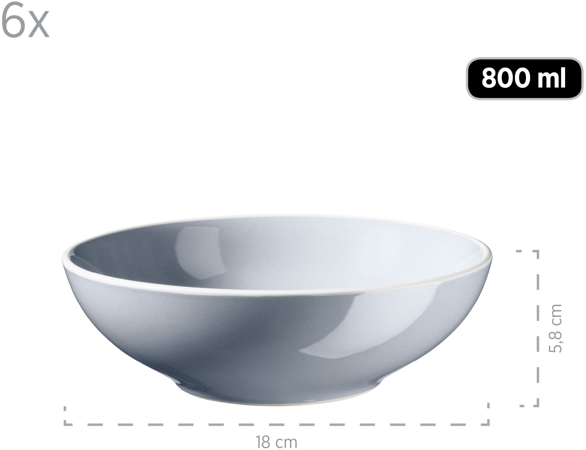 MÄSER Kombiservice »ELISSA, Geschirr-Set, Steinzeug«