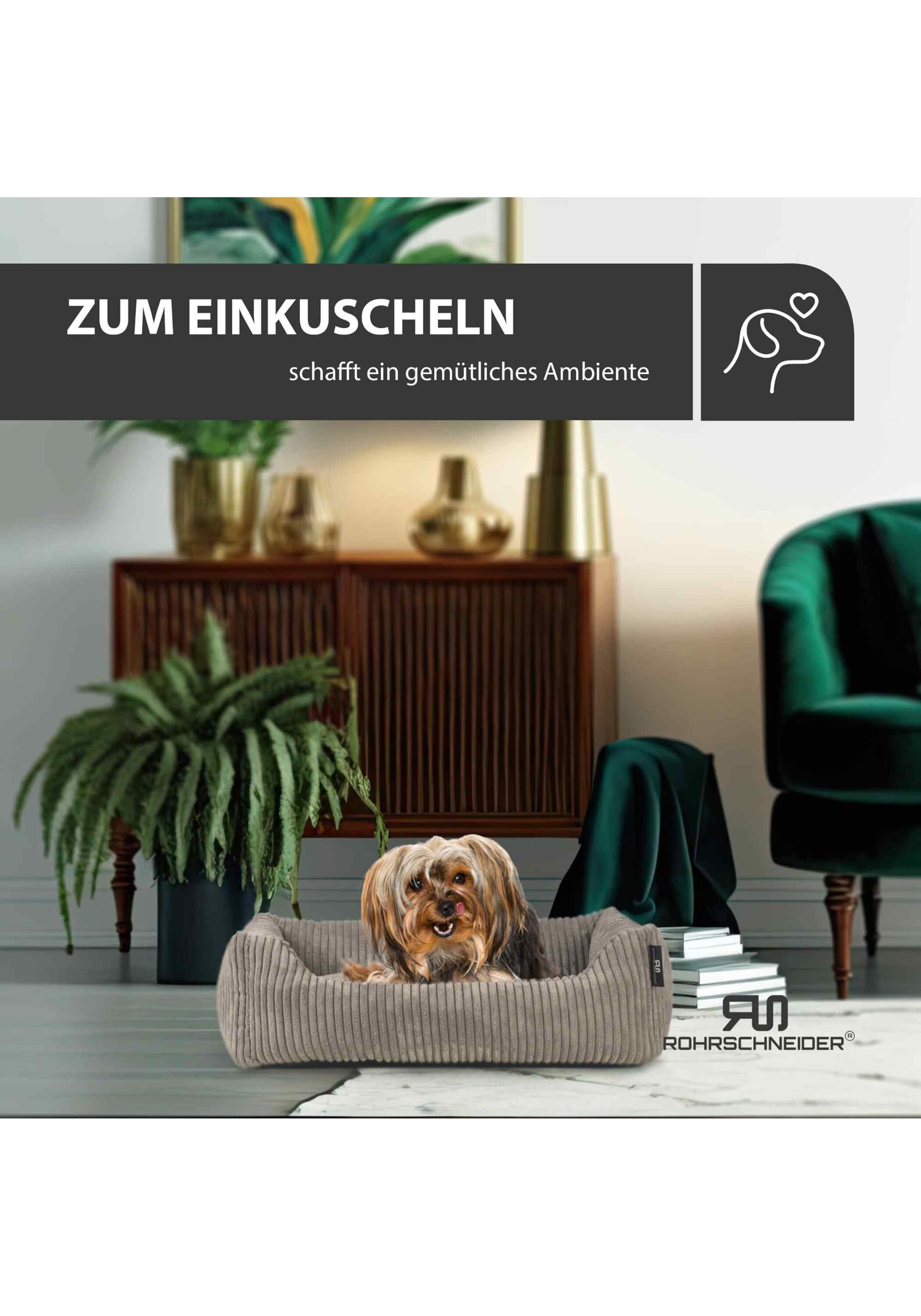 Rohrschneider Tierbett »Tierbetten Hundebett Cord 1er Pack«