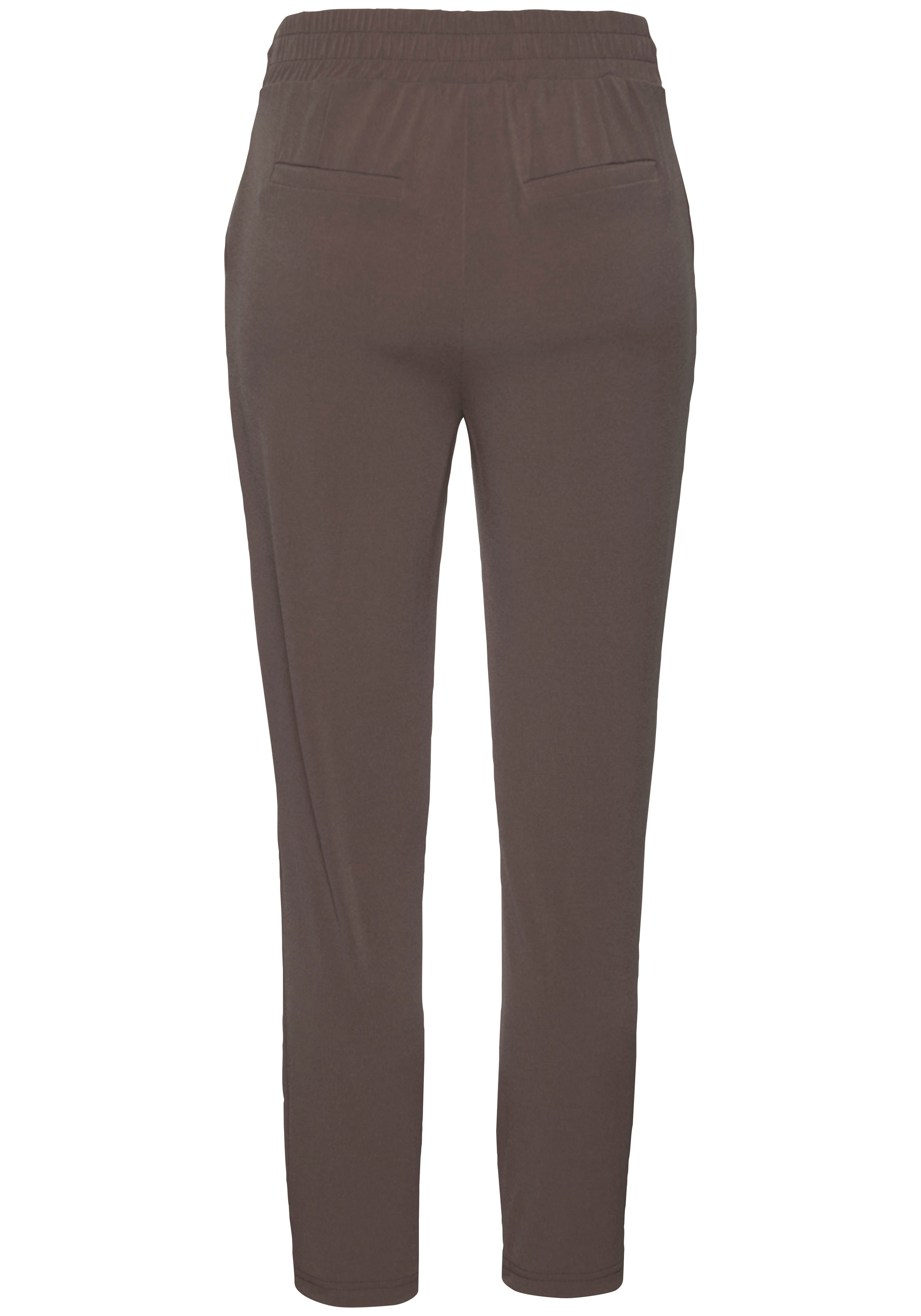 LASCANA Slip-on Trousers Women's Taupe Size 40 3