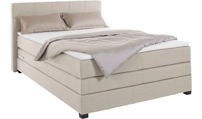 Boxspringbett »Peetu«, Taschenfederkern-Matratze, in 4 Breiten und 4 Farben, incl. Topper