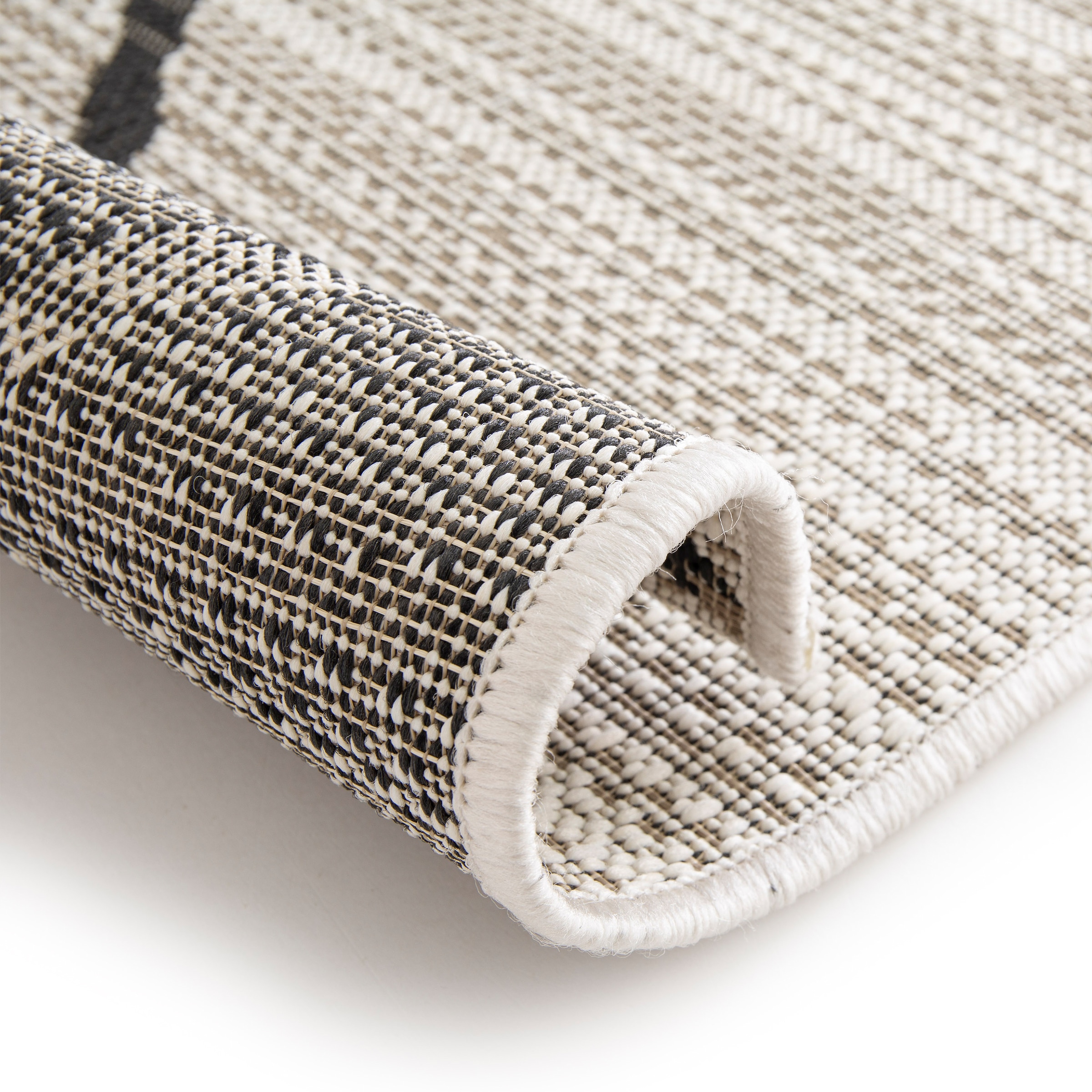 Primaflor-Ideen in Textil Teppich »Outdoorteppich PARADISE - Rhombus«, rechteckig, 4 mm Höhe, Flachgewebe, Rauten, Scandi, In- und Outdoor geeignet, wasserfest