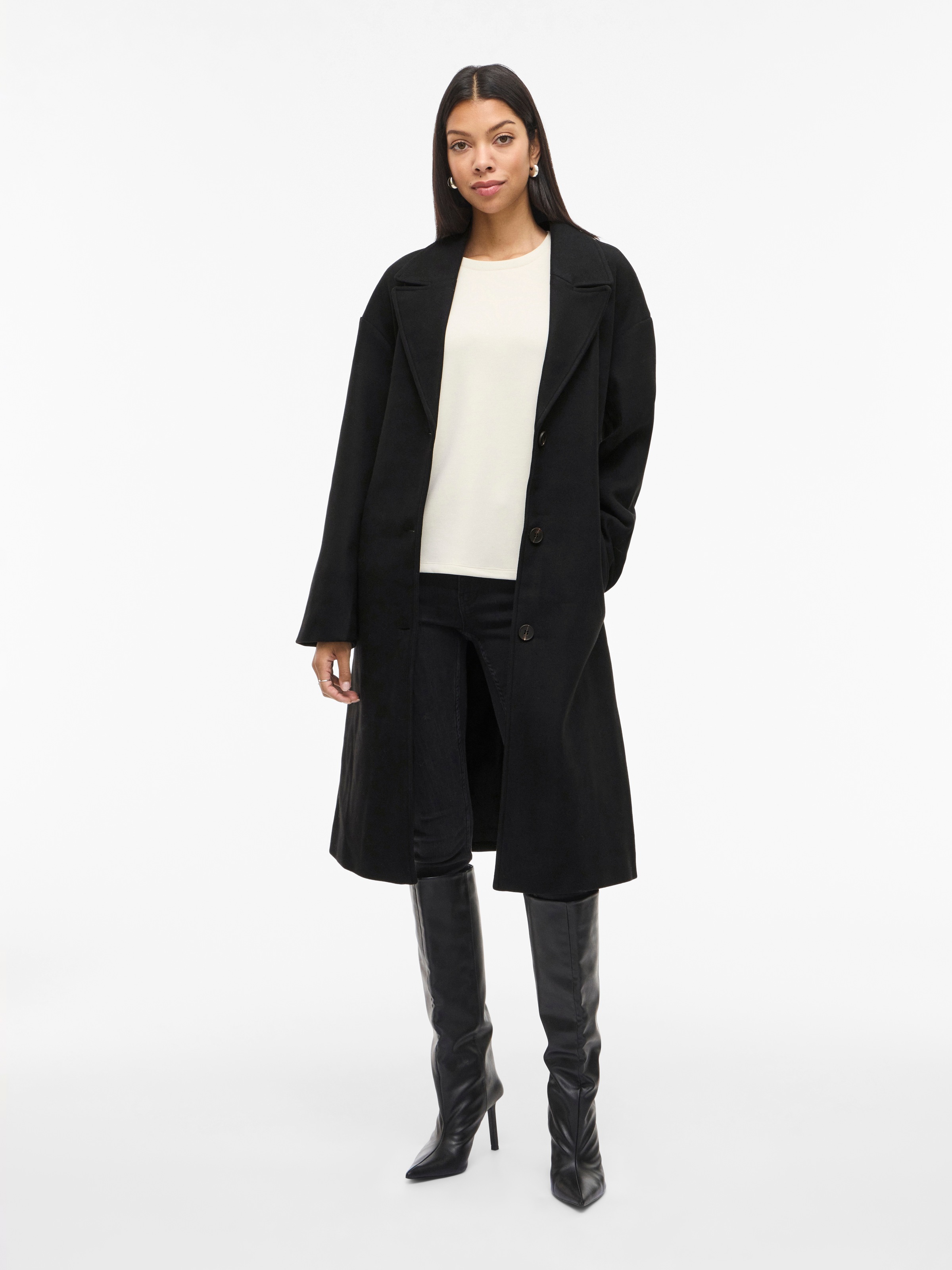 Thumbnail - Vila Langmantel "VICLAUDIA L/S LONG COAT - NOOS"