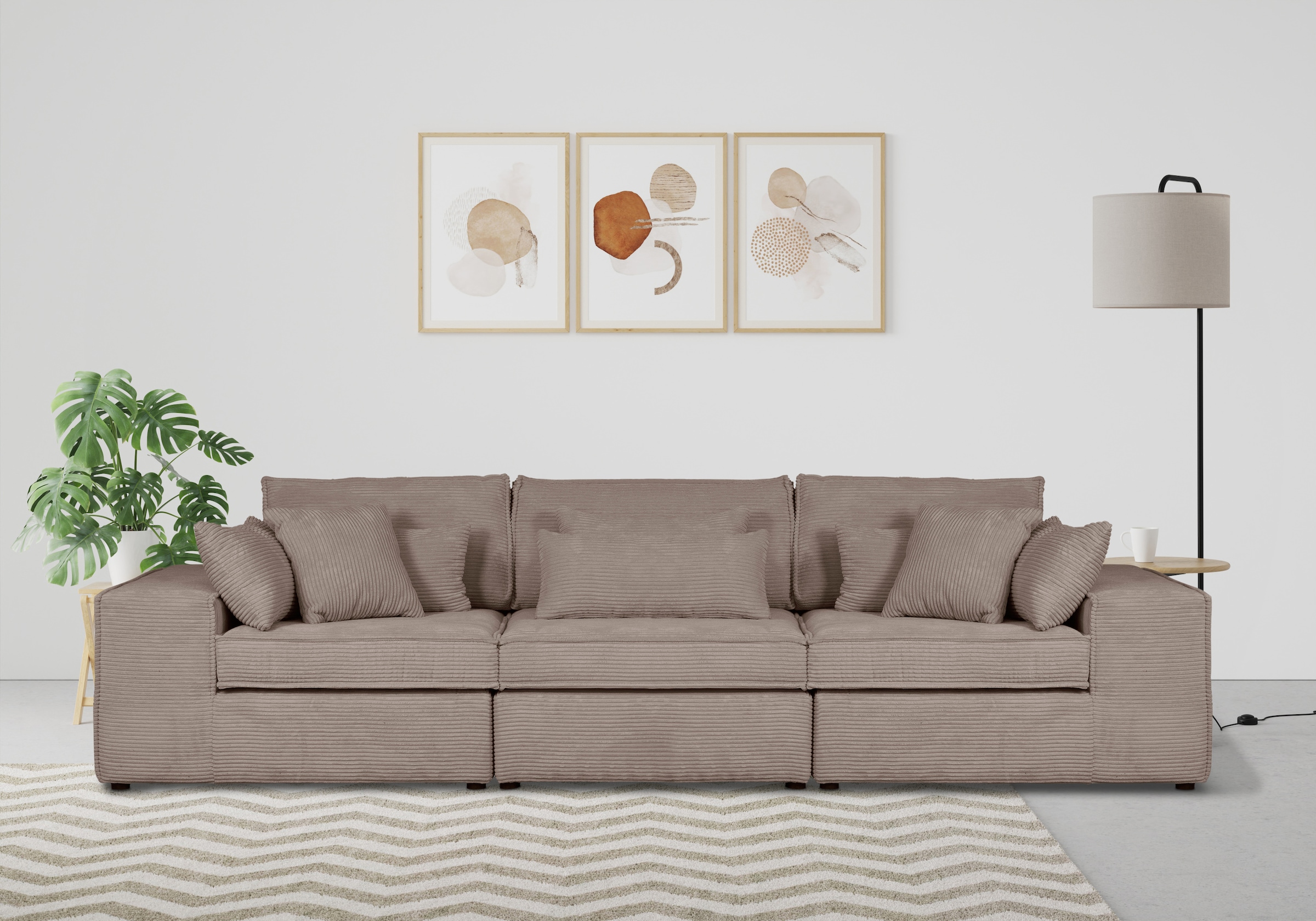 OTTO home 3-Sitzer "Florid" 3 Teile, bestehend aus Modulen, viele Bezugsqua günstig online kaufen