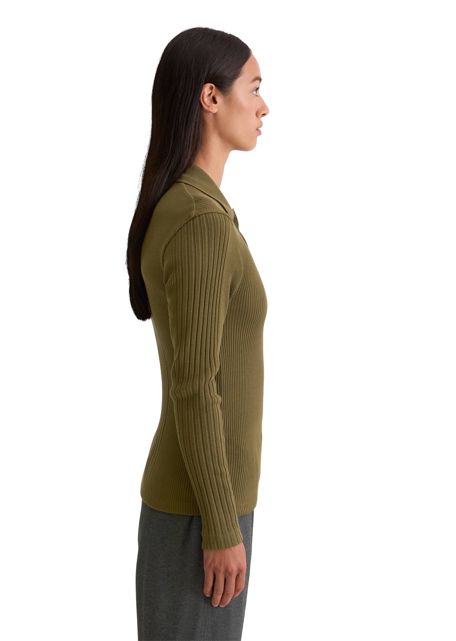 Marc O'Polo Langarm-Poloshirt »aus Organic Cotton Jersey«