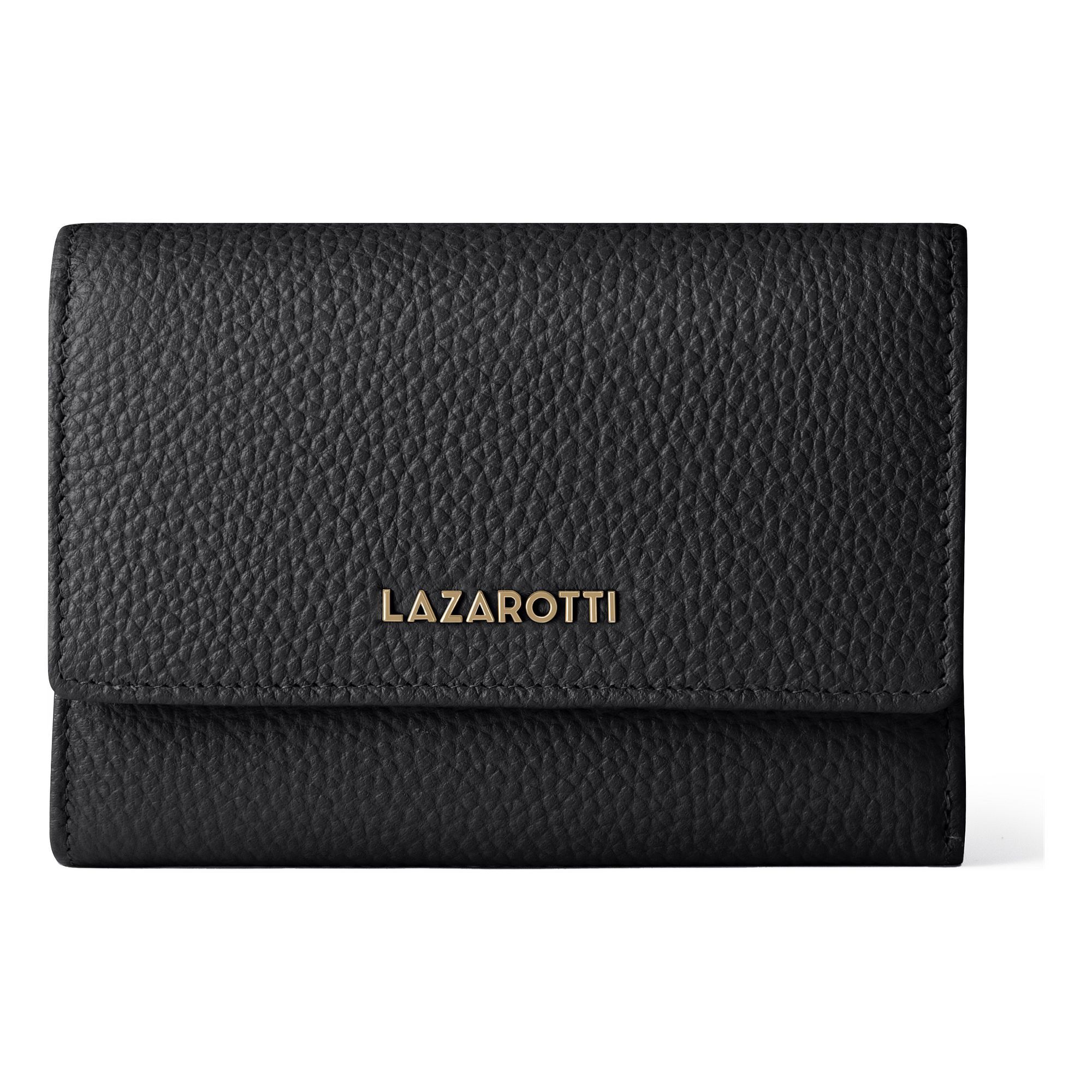 Lazarotti "Bologna Leather XL Geldbörse mit Zip-Around Fach Leder 14 cm"