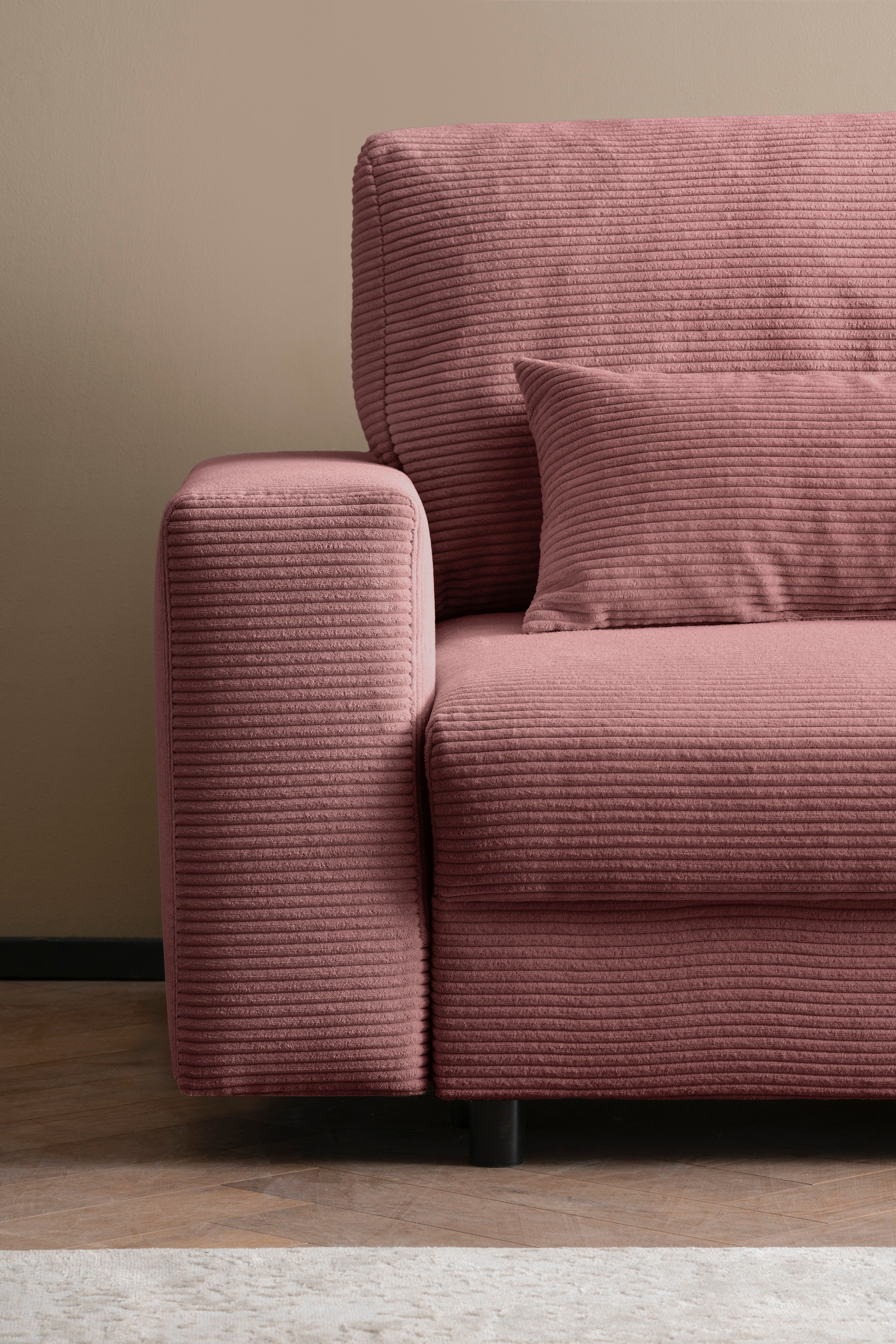 LeGer Home by Lena Gercke Schlafsofa »Imoga, Polster mit Schlaffunktion, 3-Sitzer Sofa, Couch mit Bettkasten«, in modernen Farben und Stoffen, Bettfunktion, Liegefläche: 200x150 cm