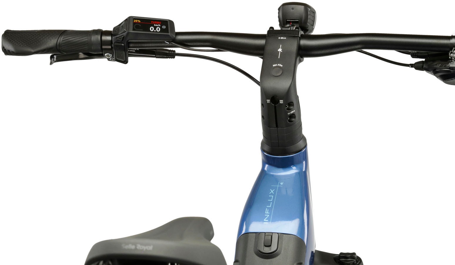 Kross »Influx Hybrid SUV 2.0 16,7Ah / BOSCH 600 Wh 29" blau 9 Gänge 2026« 9 Gang Shimano CUES U4000 Schaltwerk Kettenschaltung Mittelmotor 250 W BOSCH PERFORMANCE LINE PX Mittelmotor