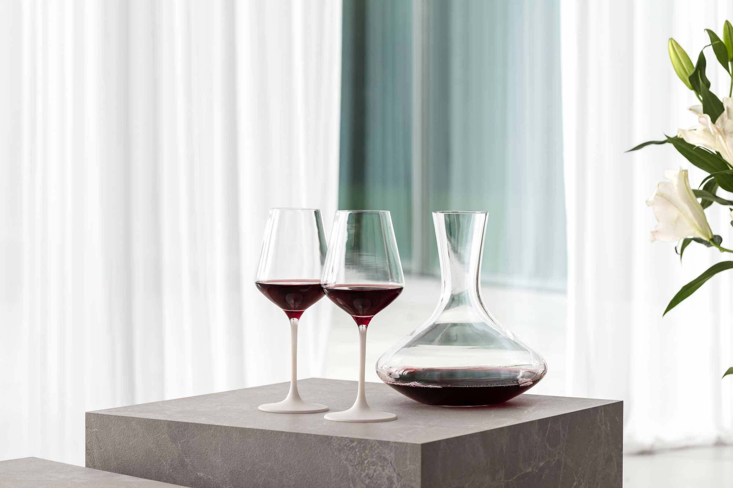 Villeroy & Boch Rotweinglas »Rotweingläser Manufacture Rock 470 ml 4er Set weiß-transparent«