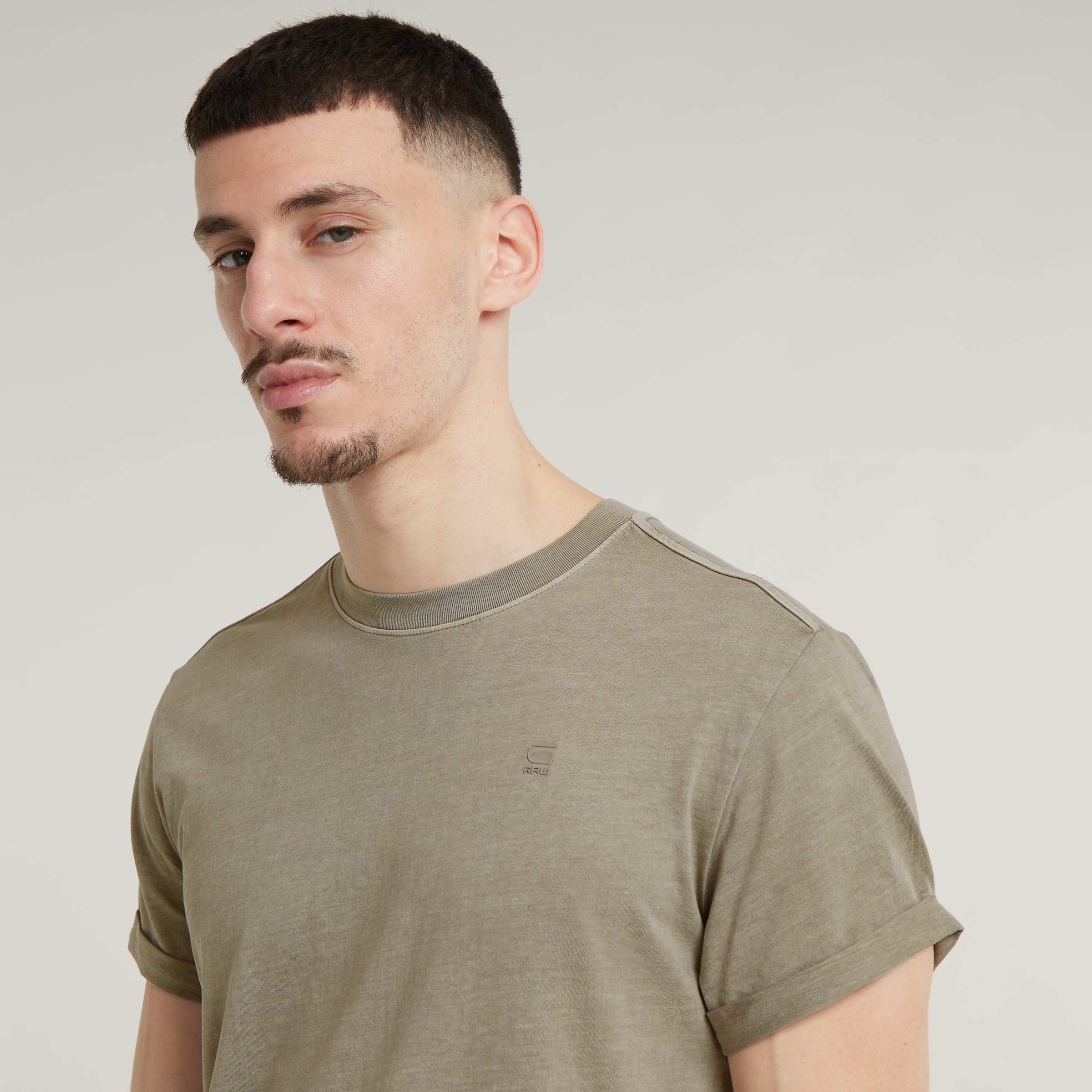 G-STAR Kurzarmshirt »Lash« Rundhals, Logoapplikation