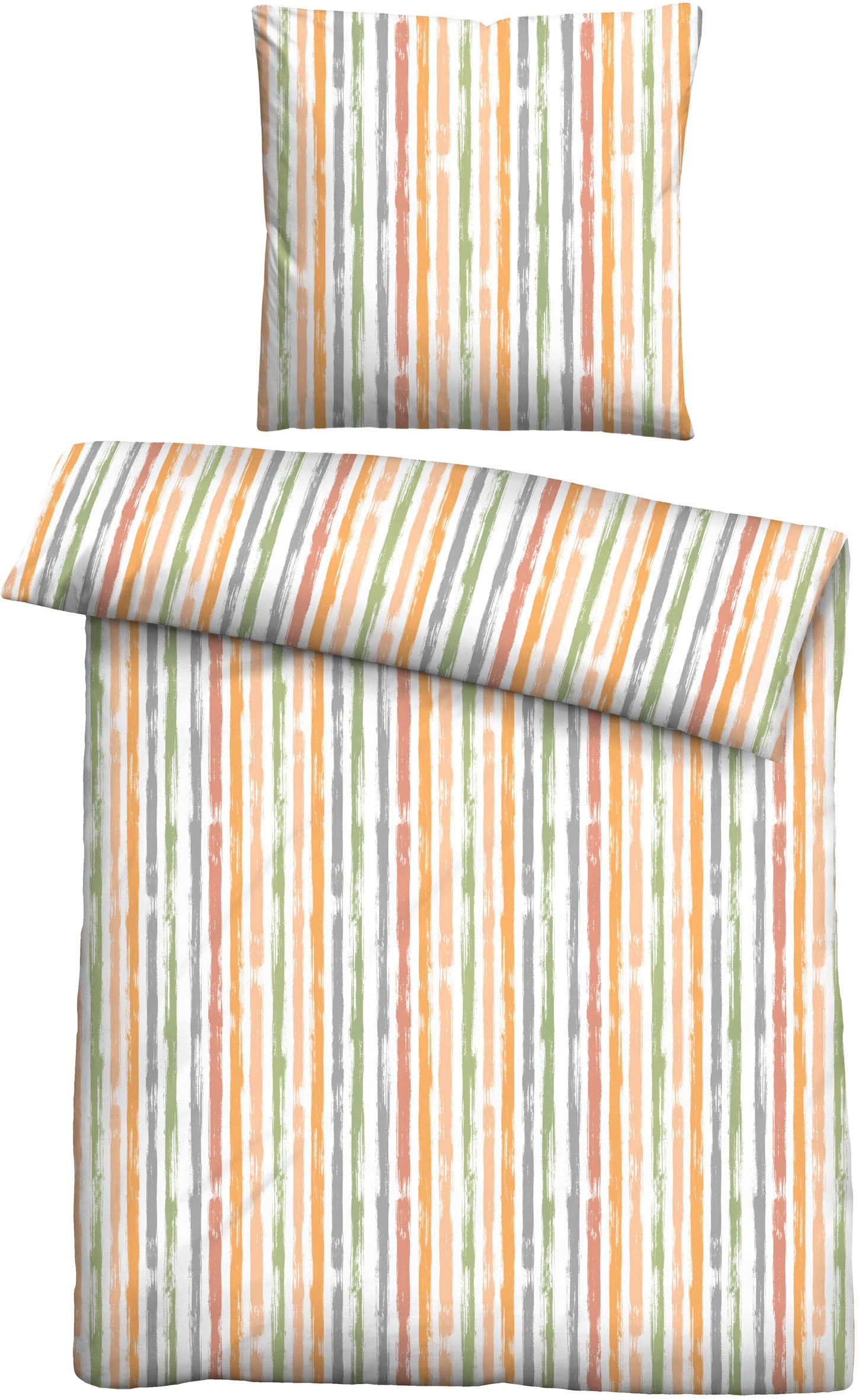 Thumbnail - Castell - Markenbettwäsche Bettwäsche "0020372" 2 Stk. tlg. absolut bügelfrei, 100% Baumwolle, mit Reißverschluss, ganzj...