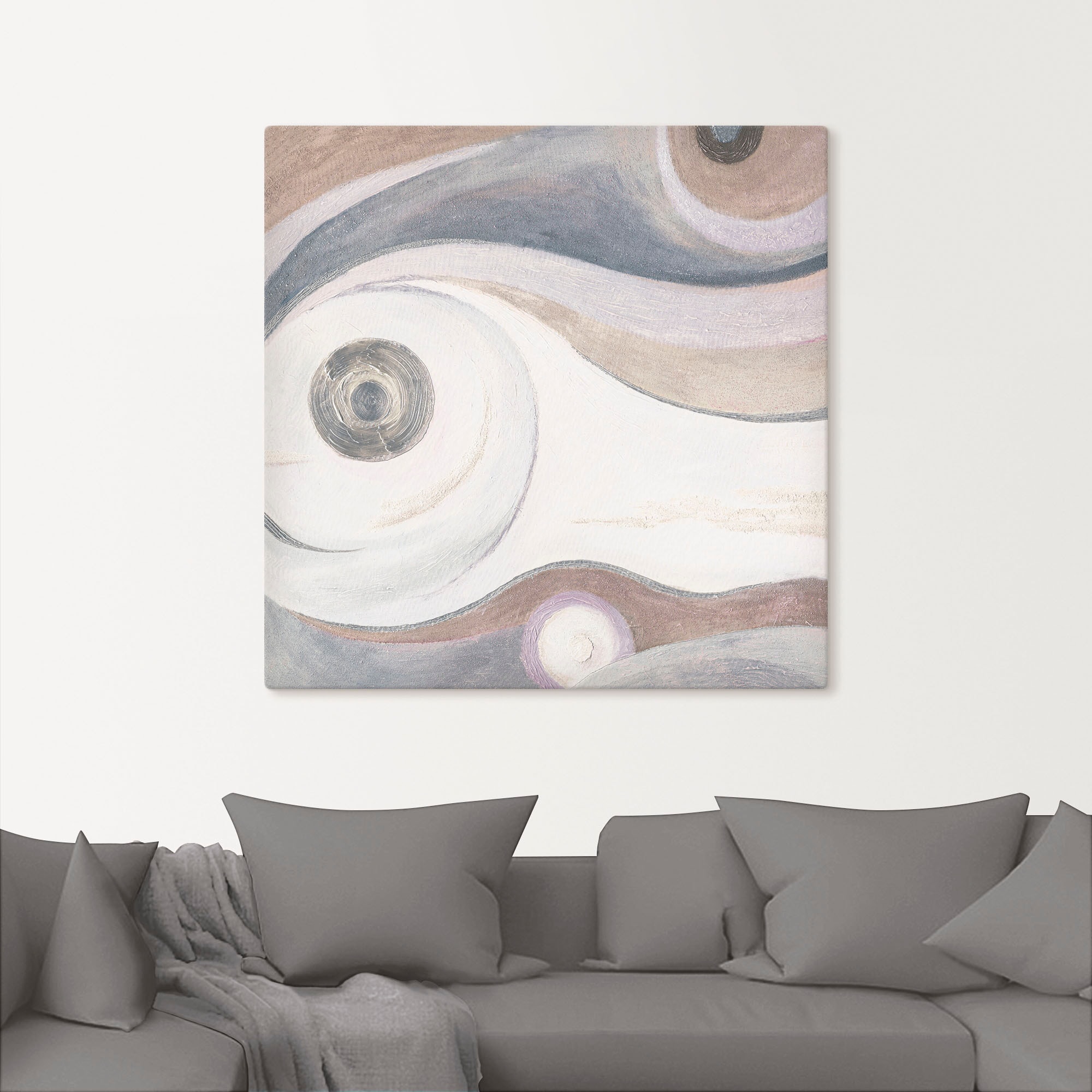 Artland Leinwandbild »Sand-Pastell II - Abstrakt«, Muster, (1 St.), auf Keilrahmen gespannt