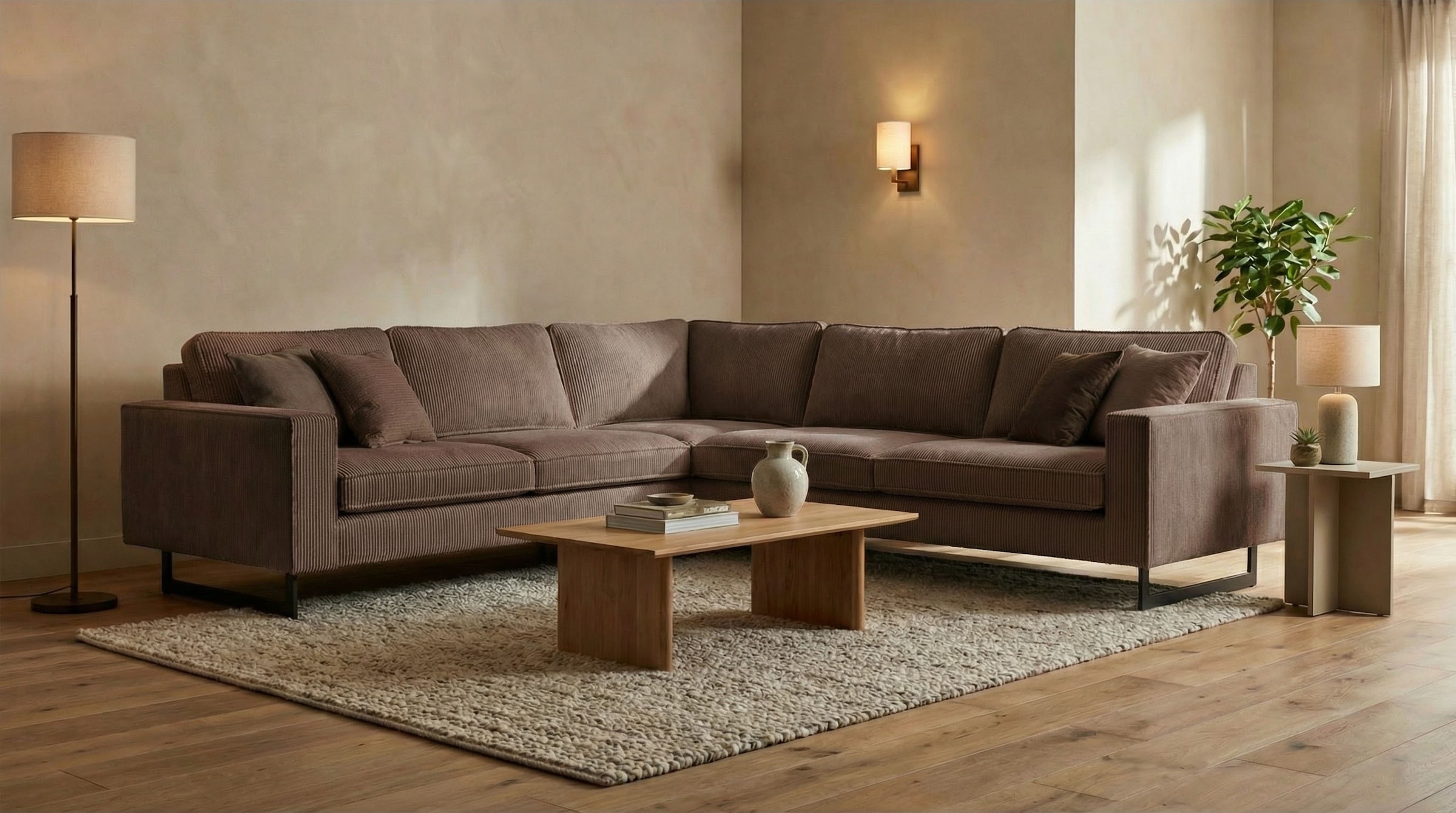 Home affaire Ecksofa "Pinto, XXL, 250/290 cm, langer Schenkel, Ottomane" Co günstig online kaufen