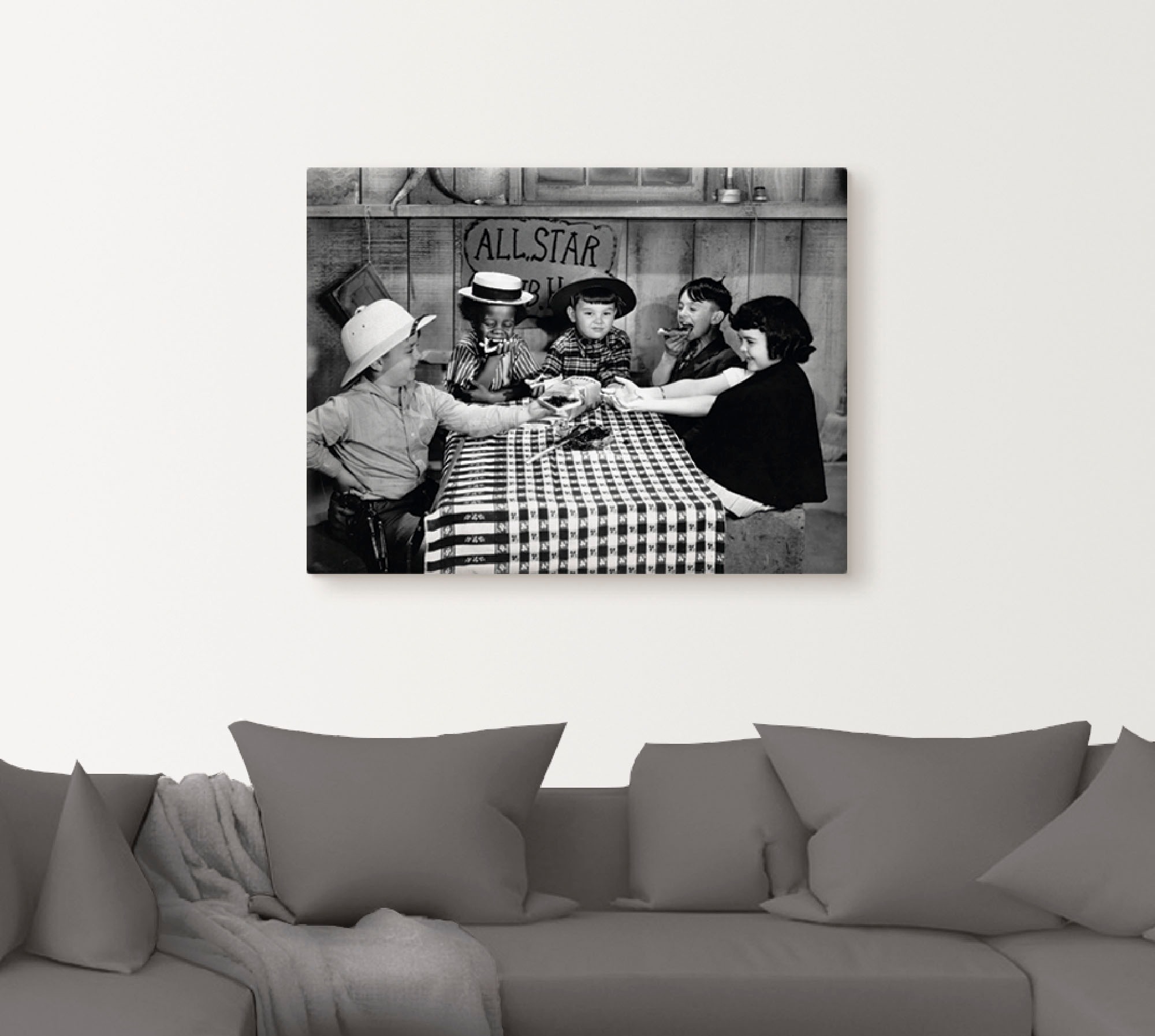 Artland Wandbild "Die kleinen Strolche, 1935er" Film 1 Stk. tlg. als Leinwa günstig online kaufen
