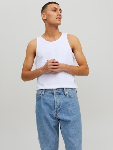 Jack & Jones Jacbasic Tanktop 2 Pack White XL 5