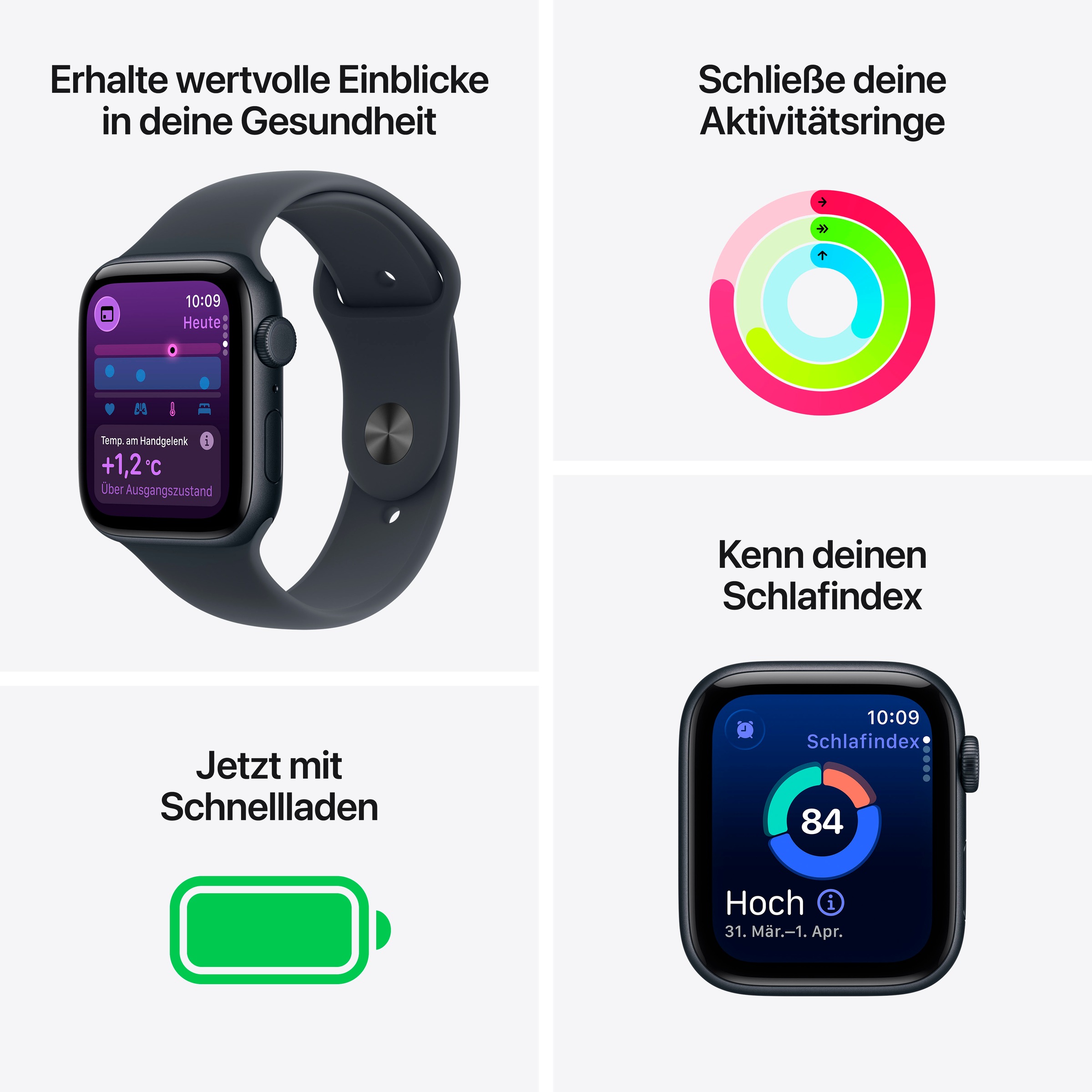 Apple Smartwatch »Watch SE 3«, Watch OS, 64 GB