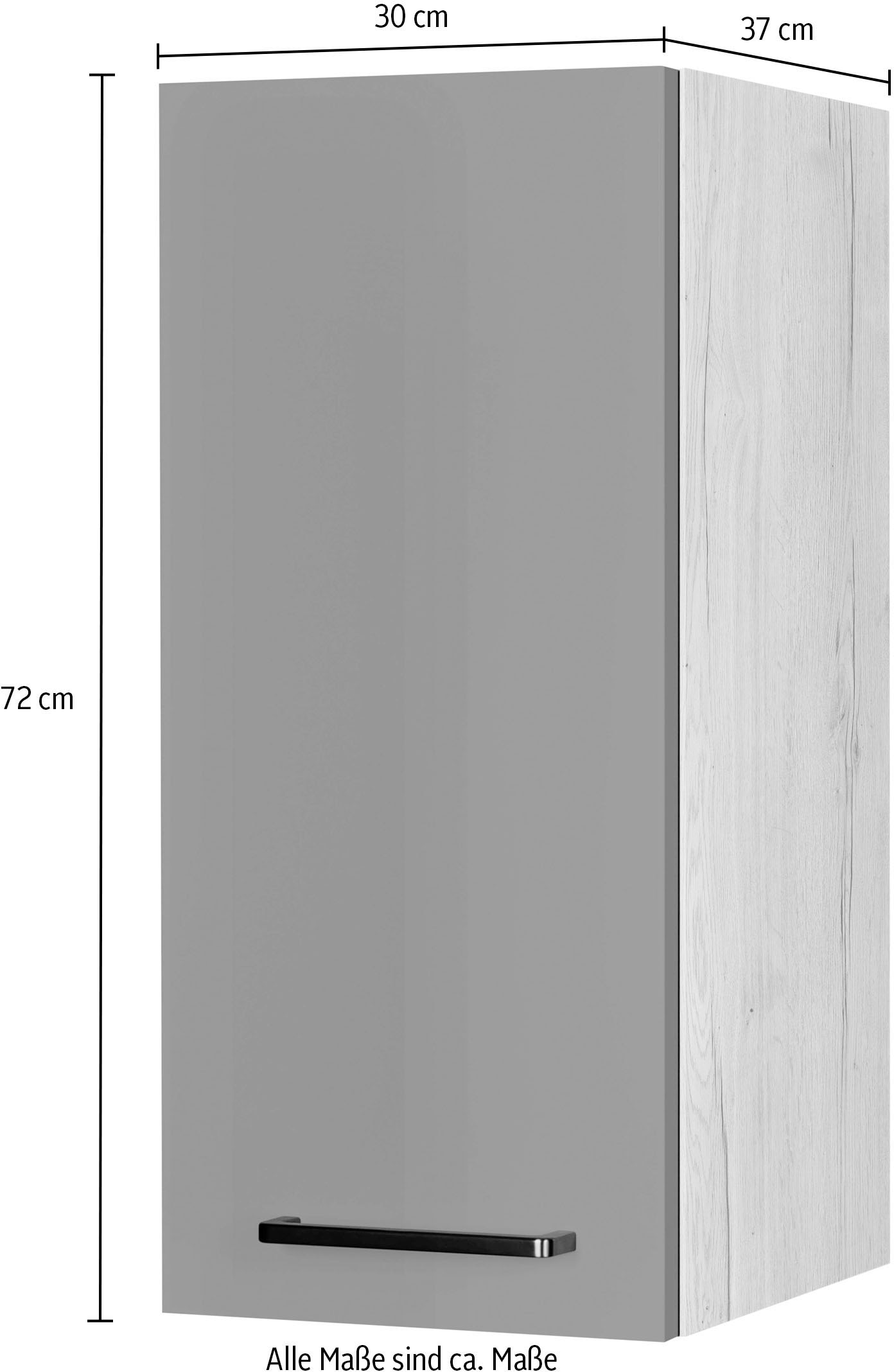 nobilia® Hängeschrank »"Easytouch", Ausrichtung wählbar, vormontiert,«, in drei Breiten: 30, 40 und 60 cm, mit Soft-Close-Funktion