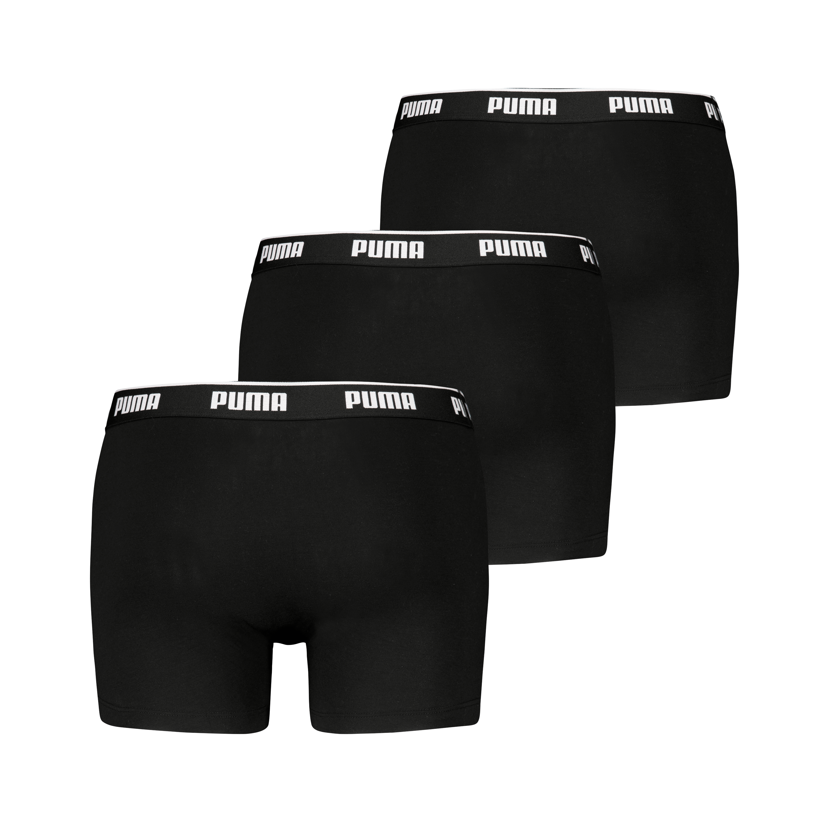 Puma Boxershorts "Puma Men Everyday Basic Boxers 3P" 3er Pack, Komfortabler Elastischer Logobund