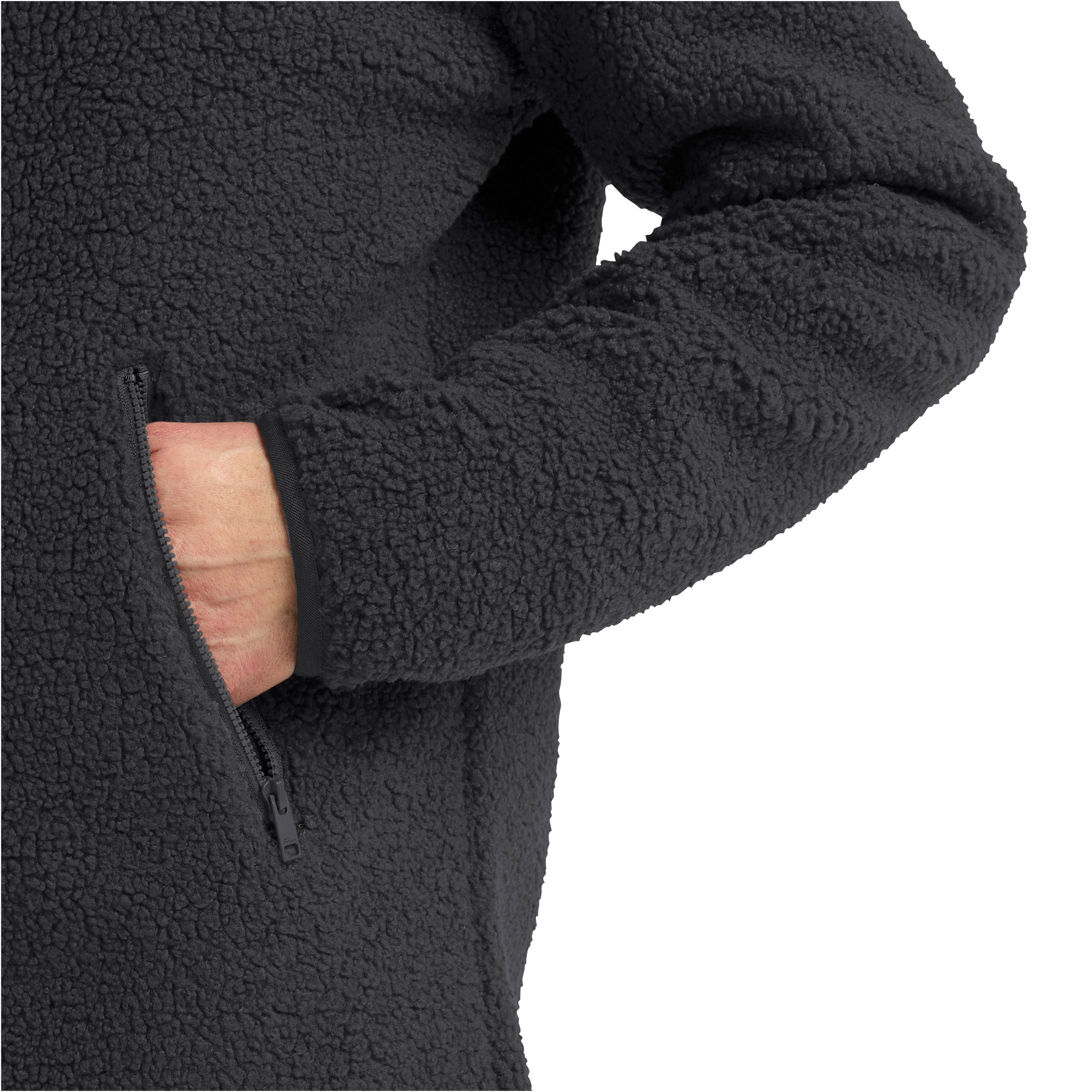 Jack Wolfskin Funktionsmantel »Sherpafleecemantel HIGH CURL COAT W«, Wärmend, winddicht, Übergangsjacke