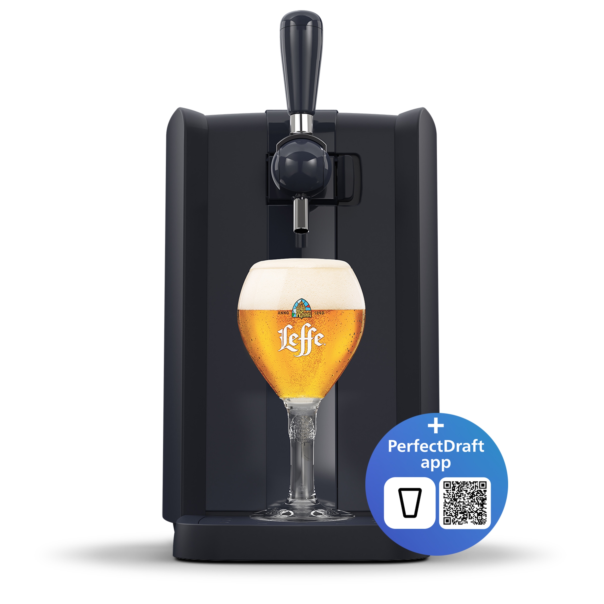 Philips Bierzapfanlage »Perfect Draft 5000 Series HD3761/60«, mit 3 Grad Kühlung und LED Beleuchtung; Dunkelblau