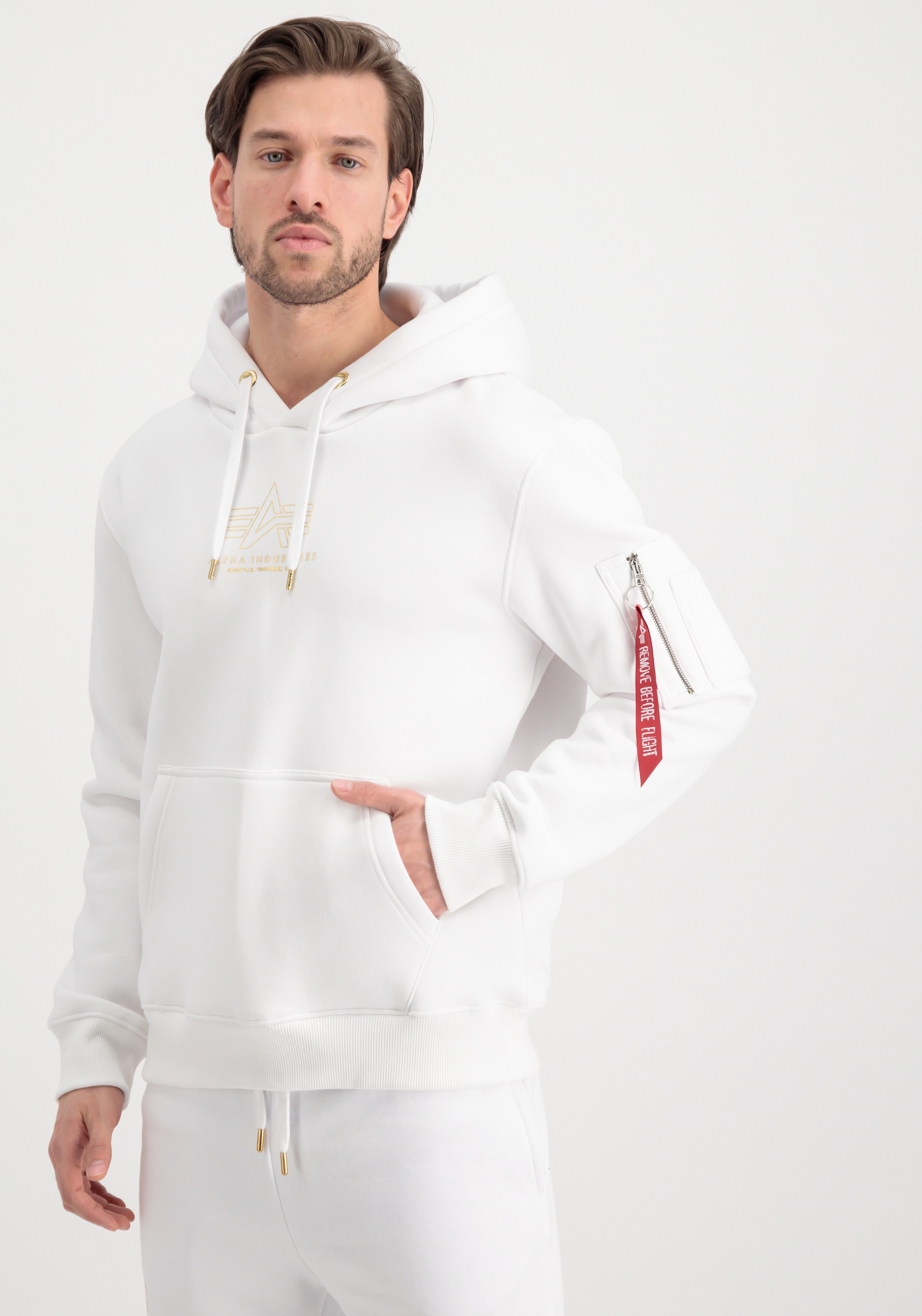 Alpha Industries Hoodie "Alpha Industries Men - Hoodies Basic Hoodie ML Foil Print"