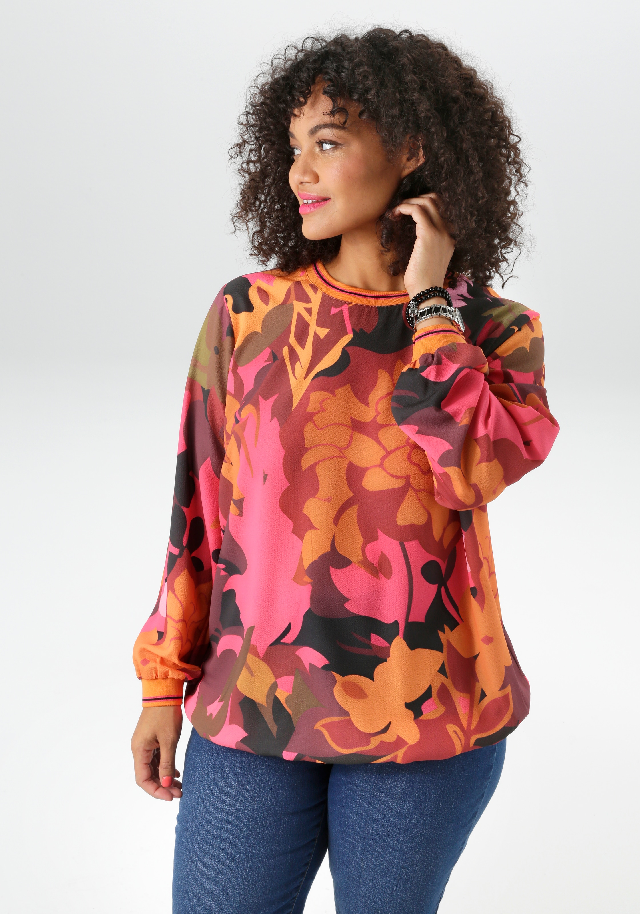 Aniston PLUS Shirtbluse, in Knallfarben - NEUE KOLLEKTION günstig online kaufen