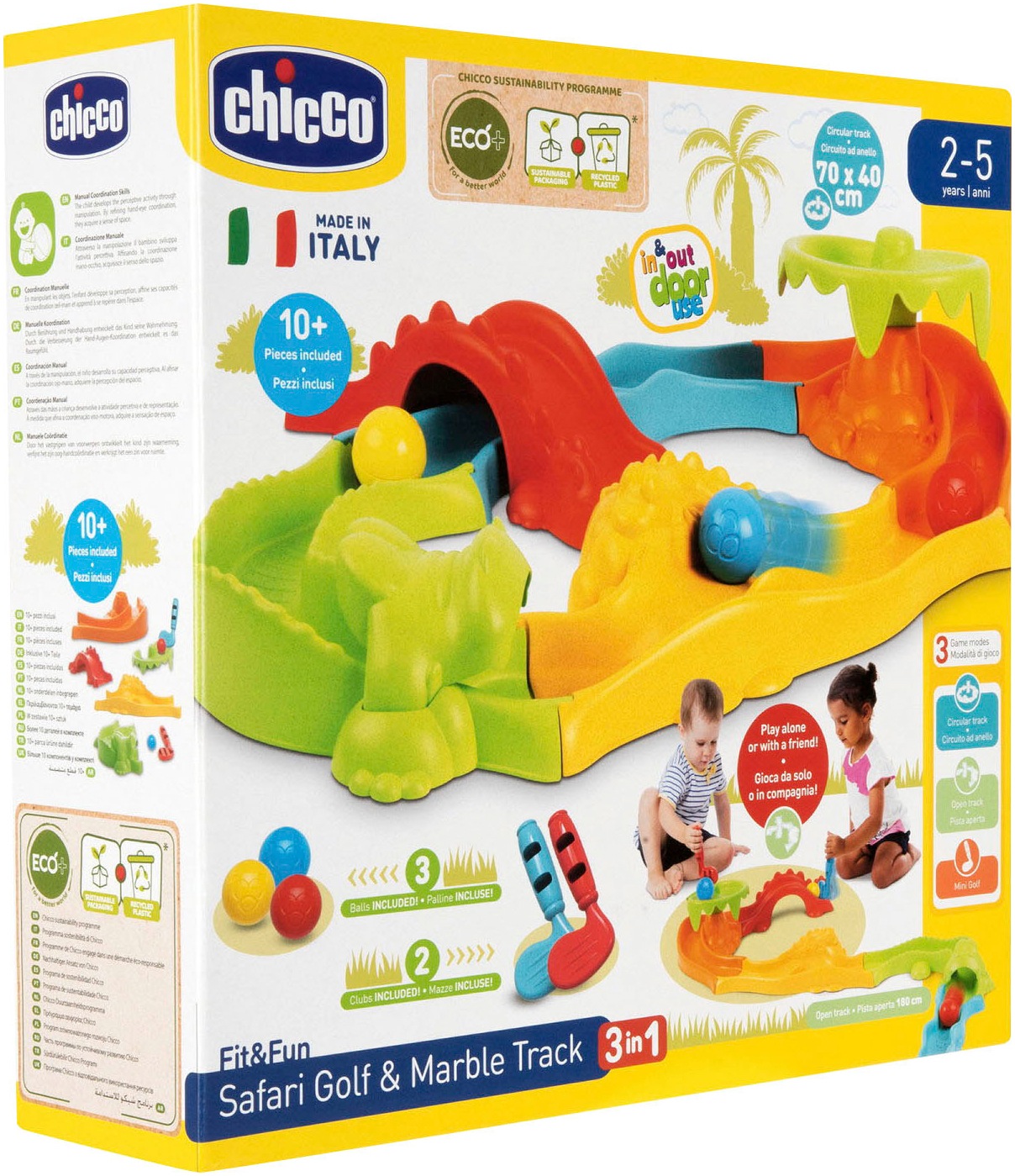 Chicco Kugelbahn »3in1 Safari«, teilweise aus recyceltem Material; Made in Europe