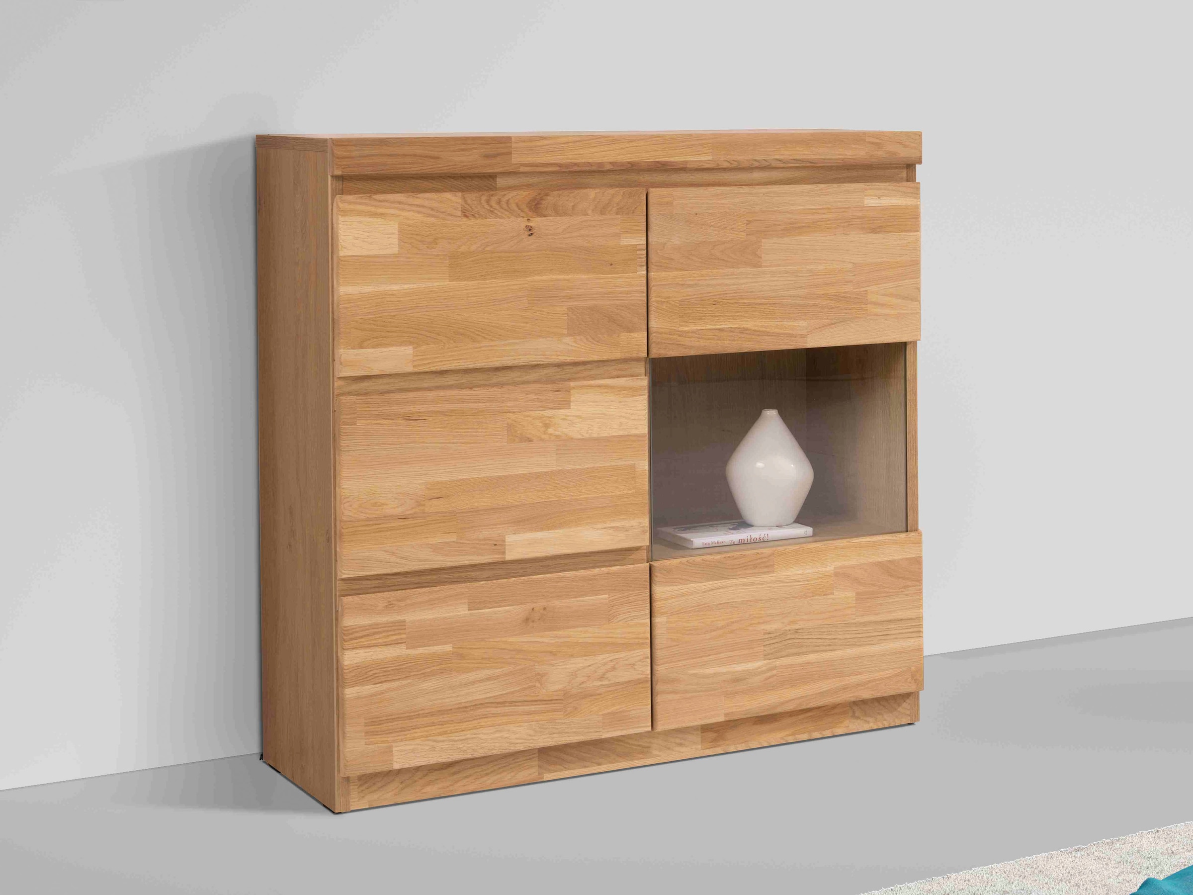 Home affaire Sideboard "OSLO", Breite ca. 90 cm, Teilmassiv günstig online kaufen