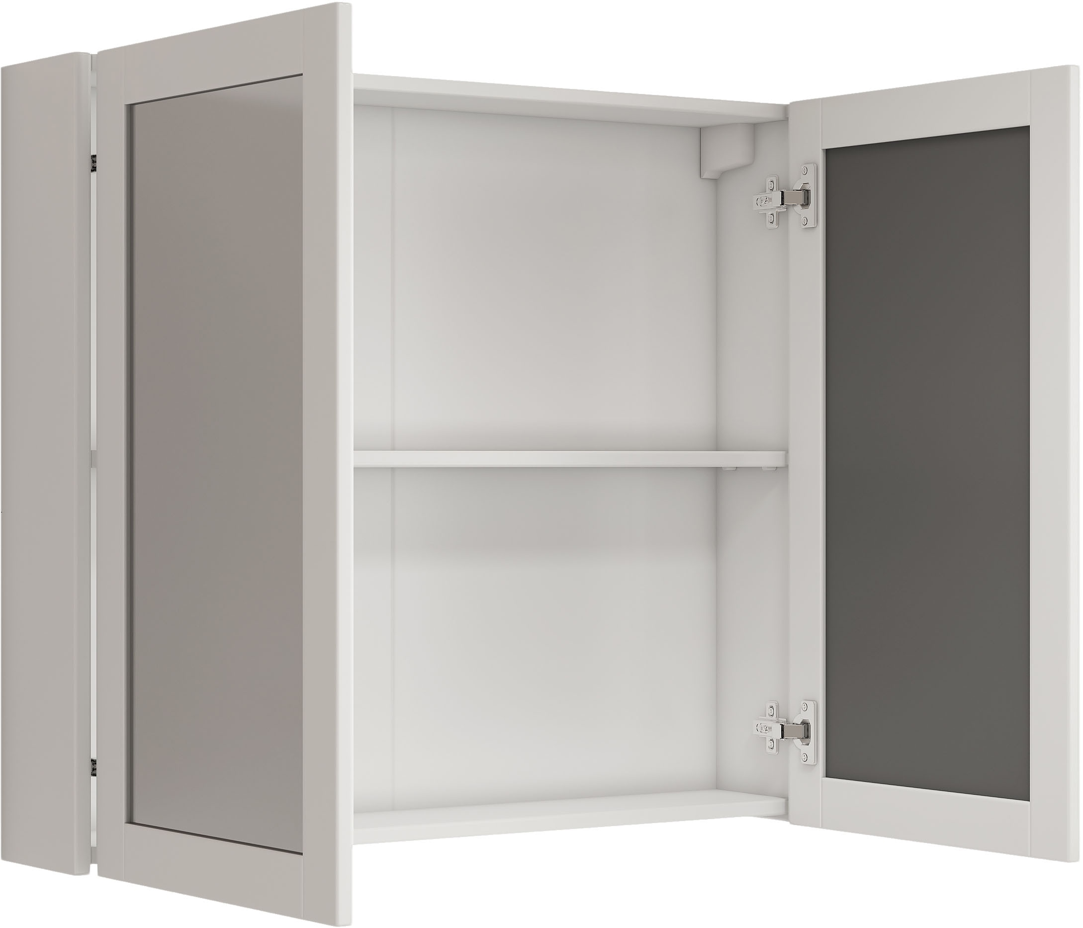 welltime Spiegelschrank »AMSTERDAM« platzsparender Spiegelschrank mit individuell verstellbarem Regalboden