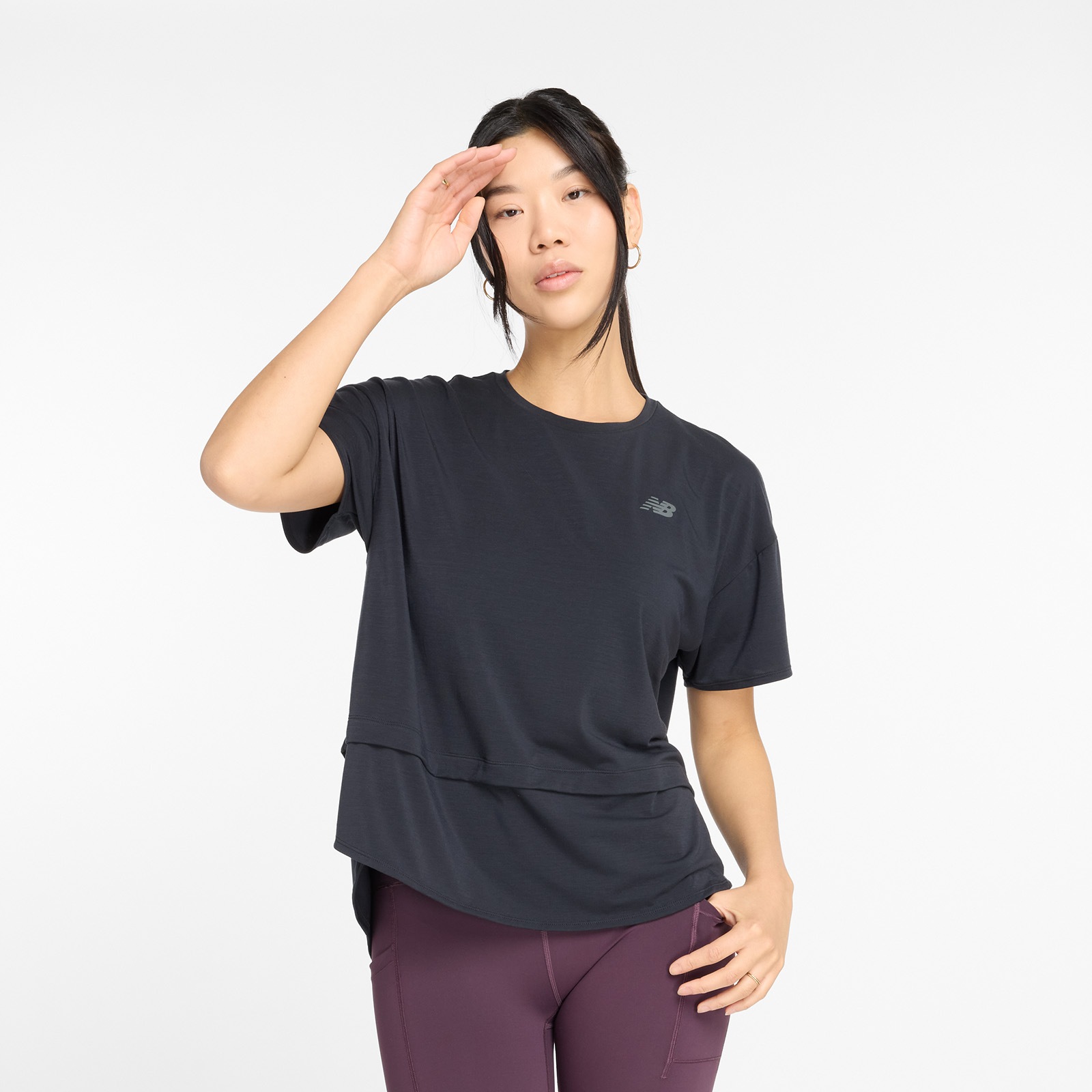 New Balance Laufshirt, mit Label