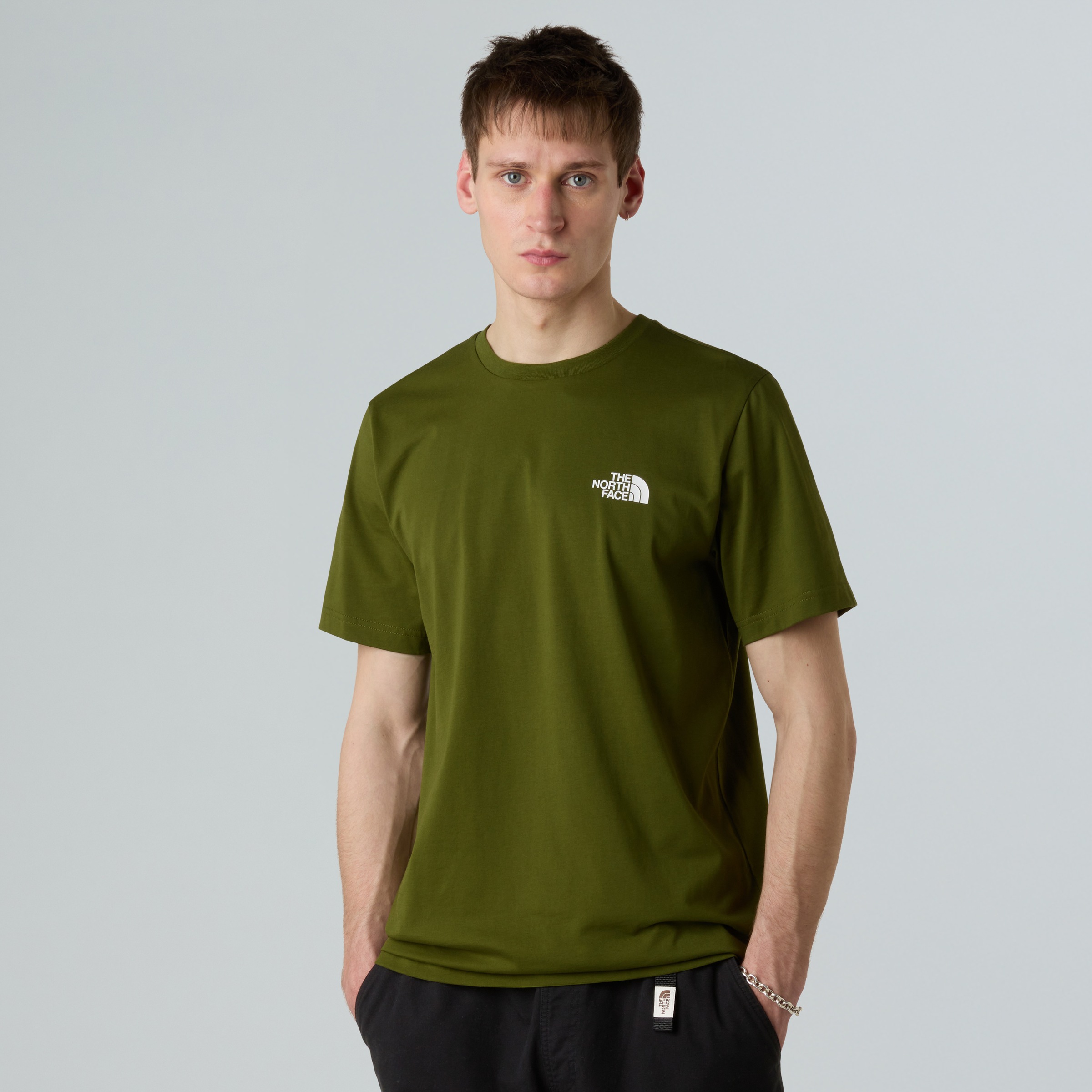 The North Face "M SS SIMPLE DOME TEE" sportlicher Stil, mit Logodrucken, atmungsaktive Baumwollmischung