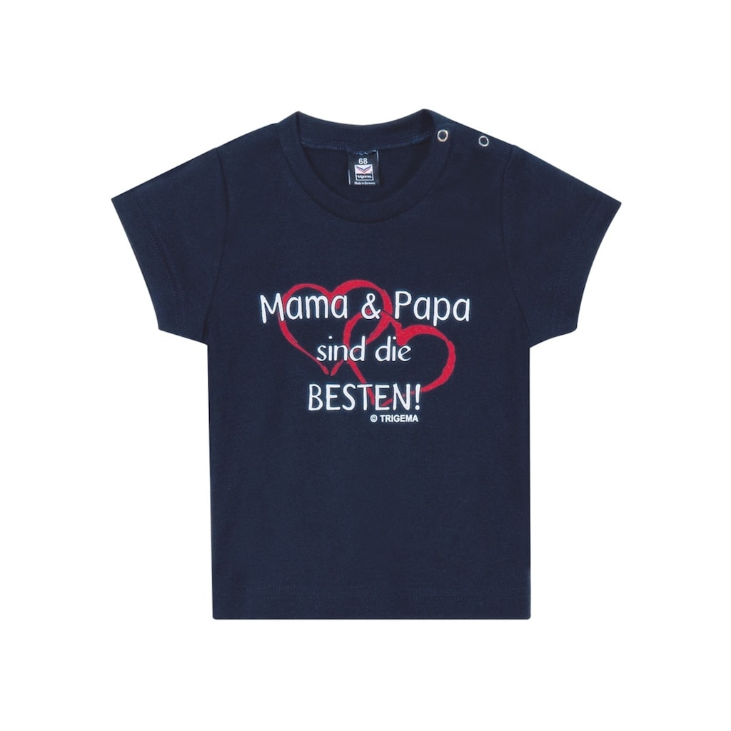 Trigema T-Shirt »TRIGEMA T-Shirt Mama & Papa«, (1 tlg.)