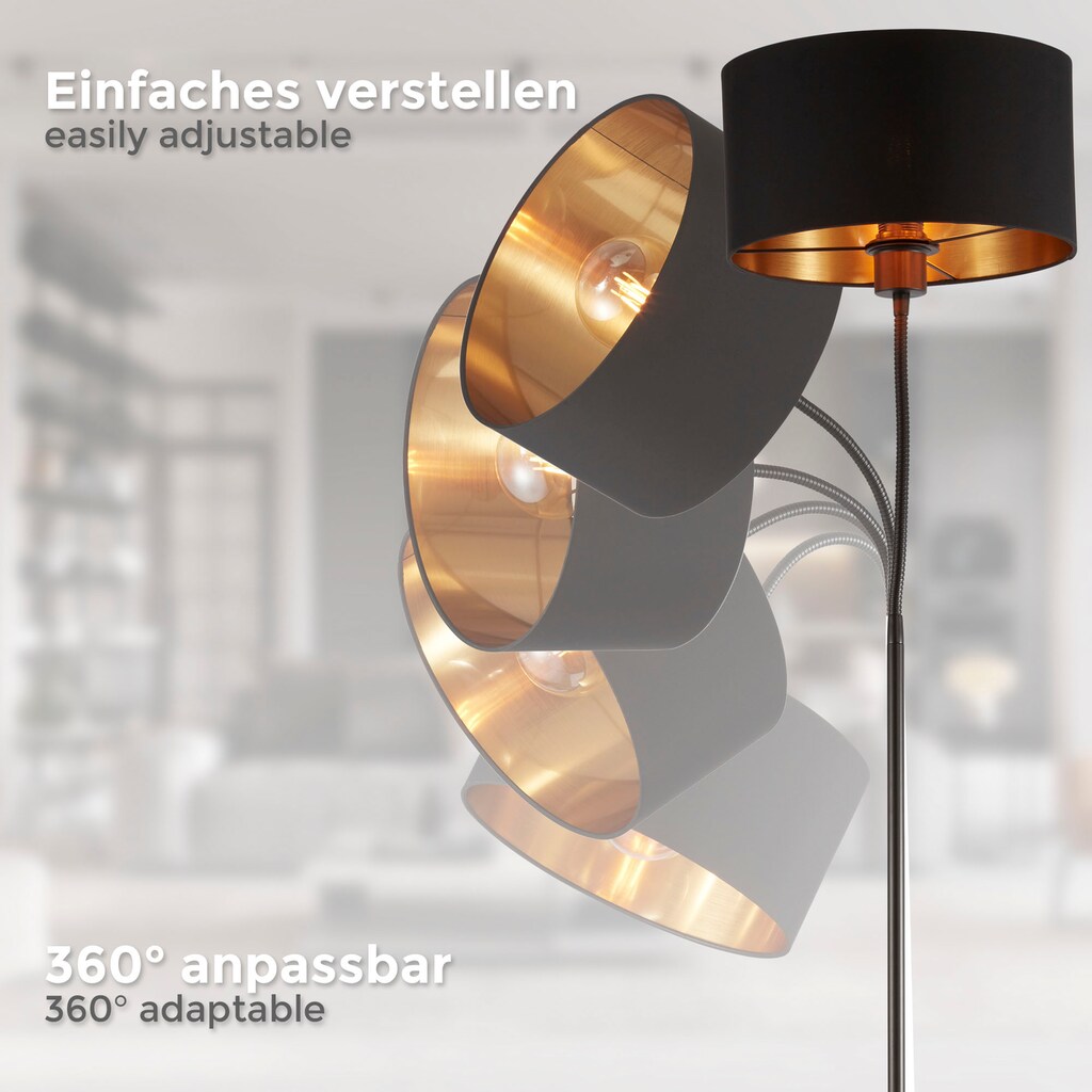 B.K.Licht Stehlampe und Tischleuchte im Set