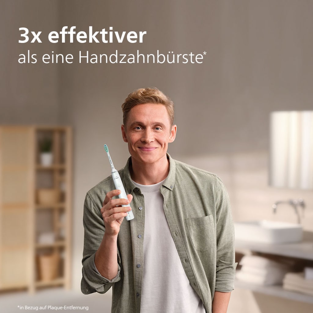 Philips Sonicare Elektrische Zahnbürste »Series 3100 HX3675/13«, 2 St. Aufsteckbürsten