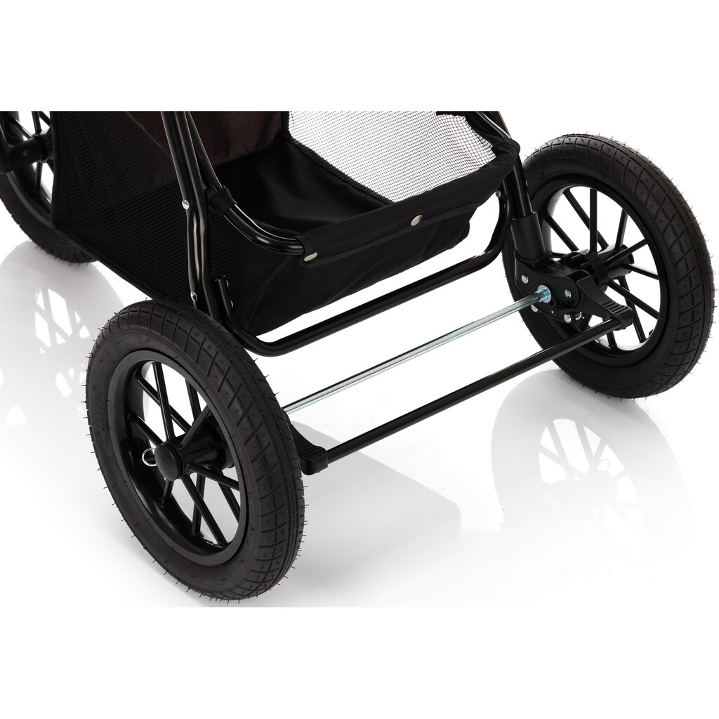 Fillikid Sport-Kinderwagen »Jogger, hellgrau melange«, 15 kg