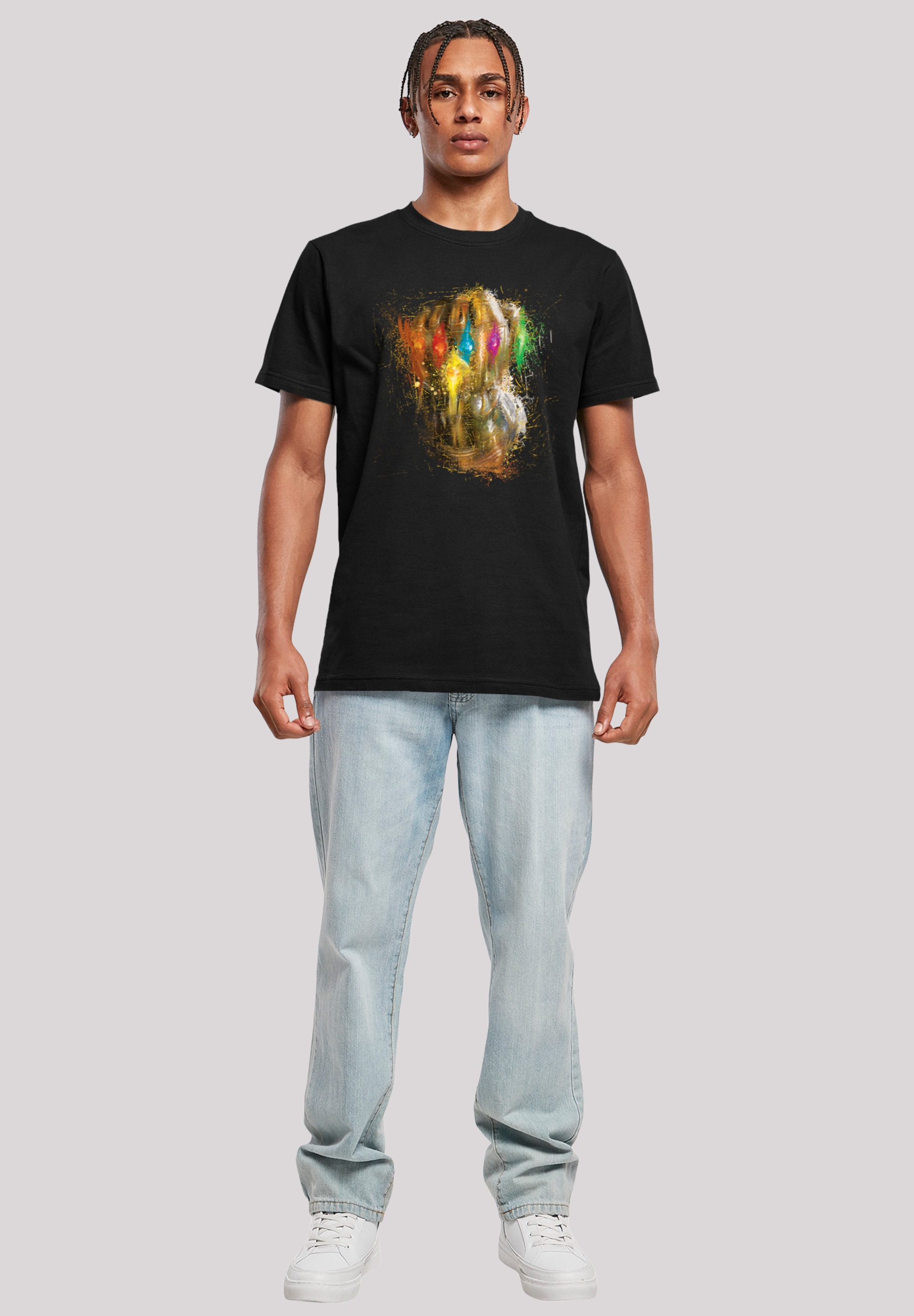 F4NT4STIC T-Shirt »Marvel Avengers Endgame Infinity Gauntlet Splatter«, Herren,Premium Merch,Regular-Fit,Basic,Logo Print