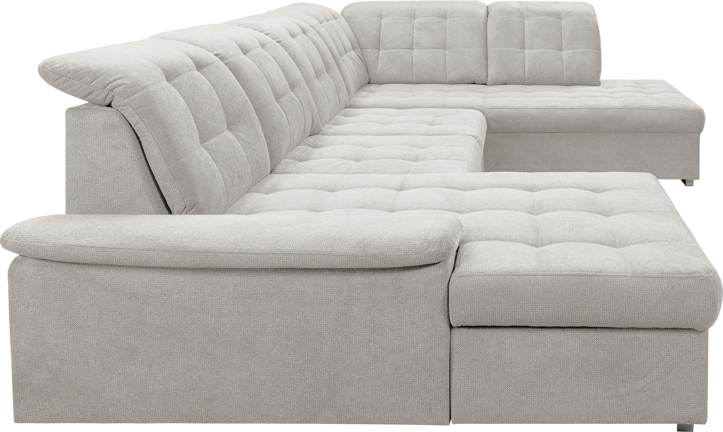 WERK2 Wohnlandschaft »Kordula-New U-Form«, Sofa in U-Form mit Schlaffunktion & Bettkasten, Schlafcouch