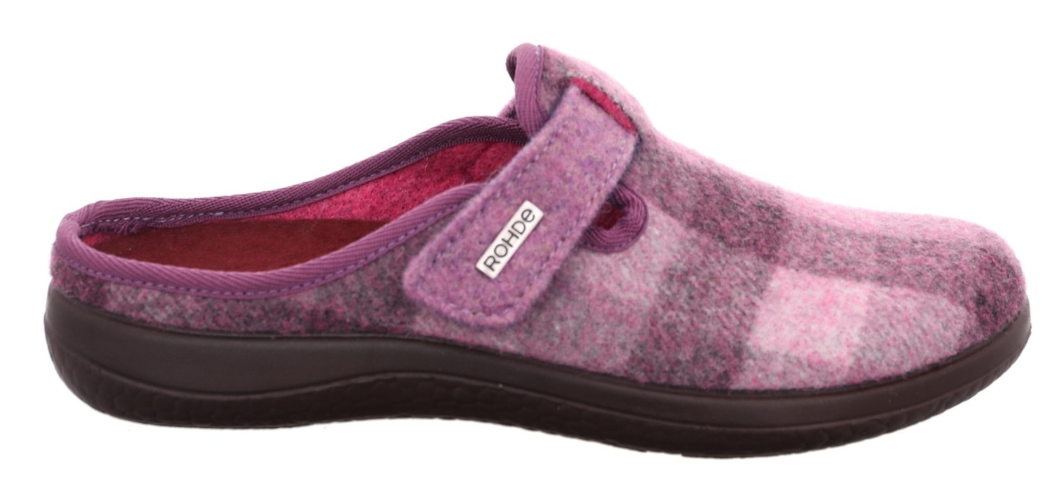 Rohde "BARI" Hausschuh, Schlappen, Clog, Homeslipper mit Klettverschluss günstig online kaufen