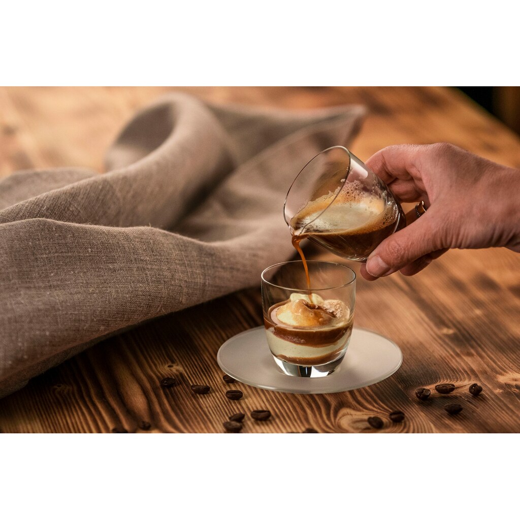 Eisch Espressoglas »Affogato al caffè Glas 109/5 mit Kännchen«, (Set, 3 tlg., Espressoglas, Untertasse und Kännchen)