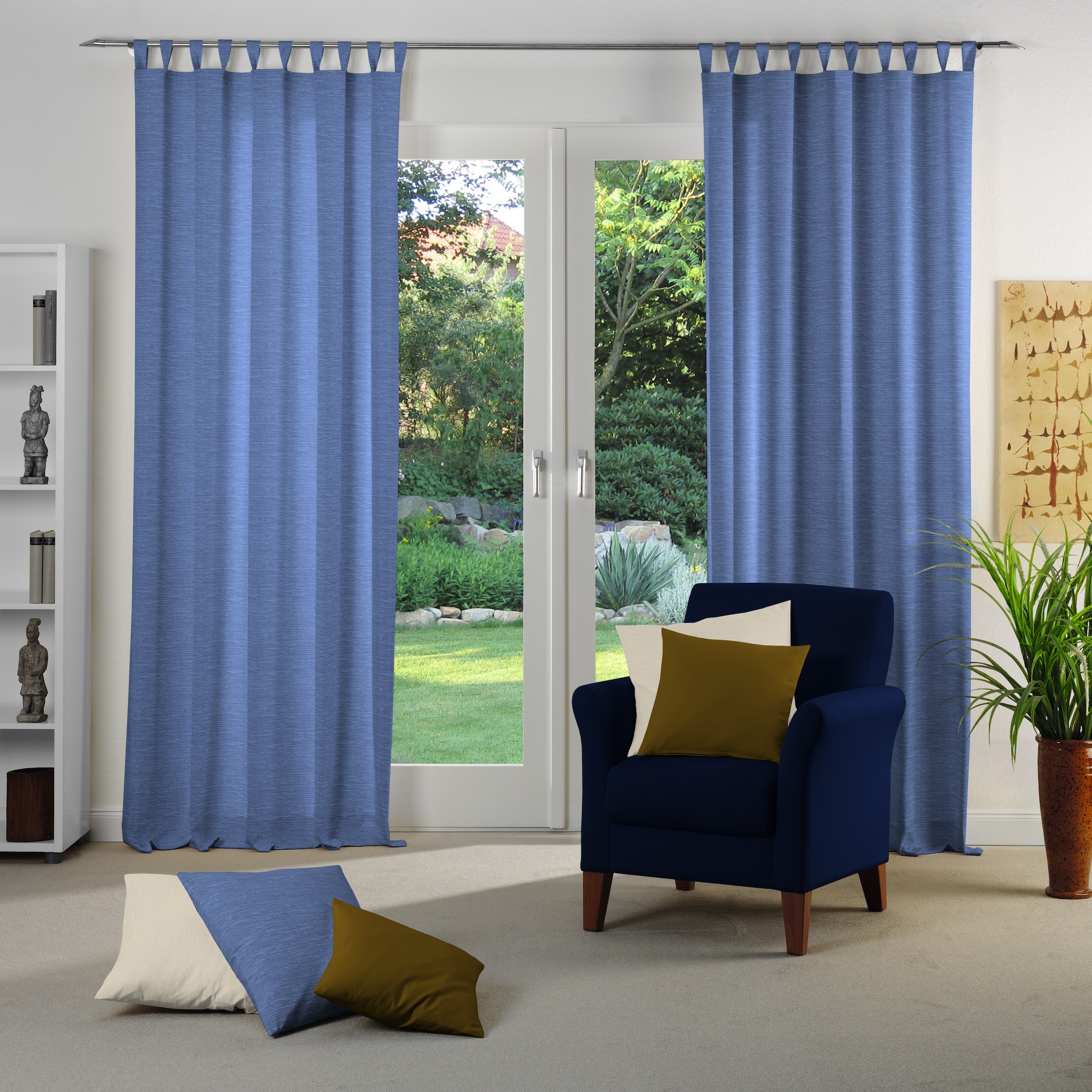 Wirth Vorhang "Toco-Uni" Schlaufen 1 Stk. tlg. günstig online kaufen