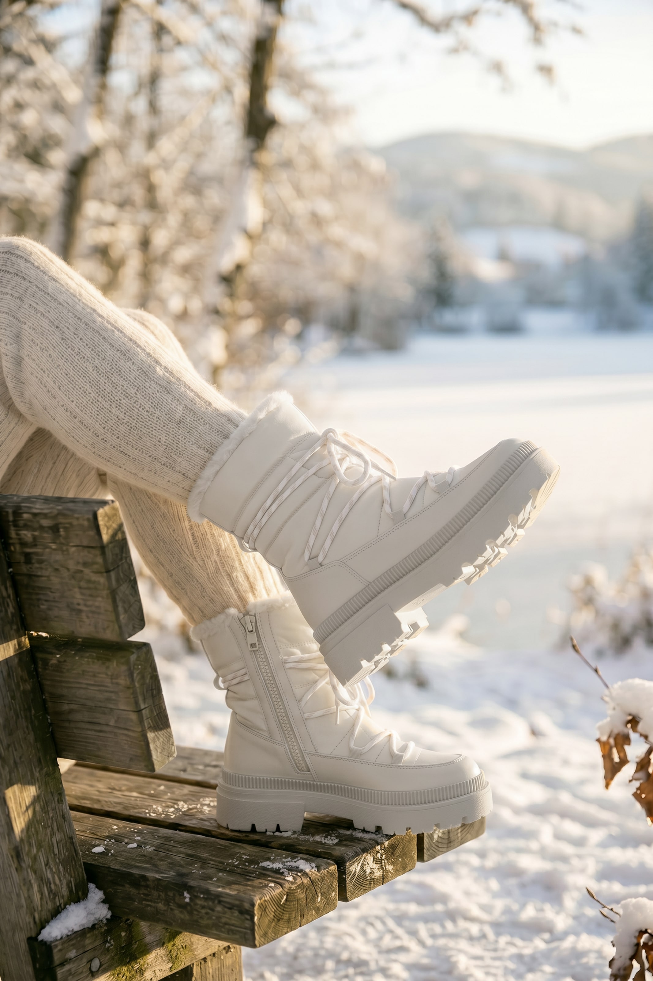Aniston SHOES Winterboots  Winterstiefel, Moon Boots mit wärmenden Fellimitat - NEUE KOLLEKTION