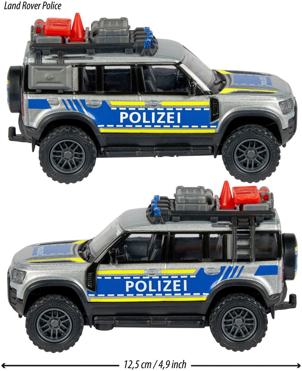 majORETTE Spielzeug-Polizei »Land Rover Police«, mit Licht und Sound