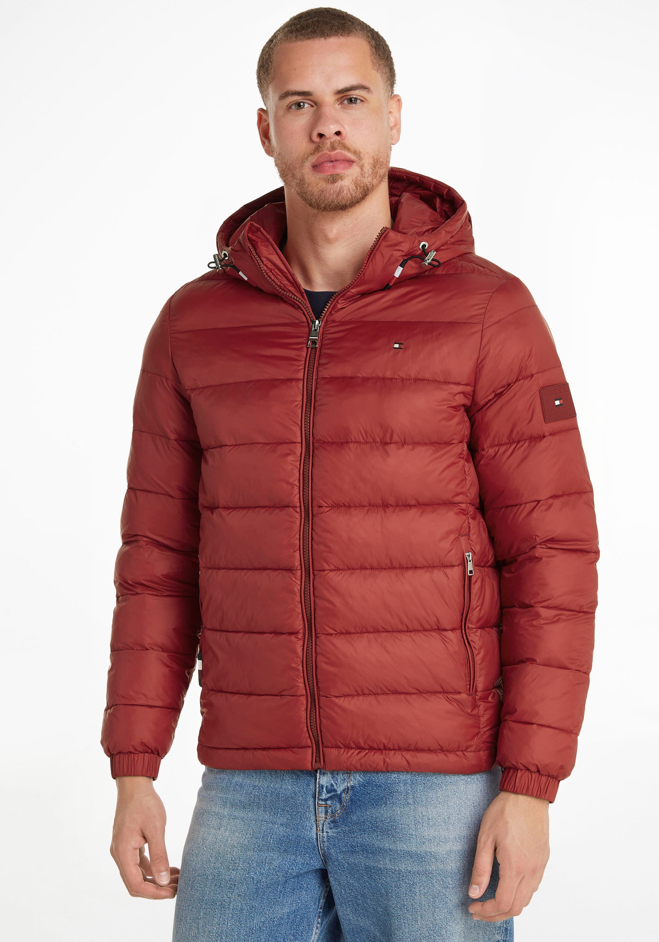 TOMMY HILFIGER Steppjacke »QUILTED HOODED JACKET« su ...