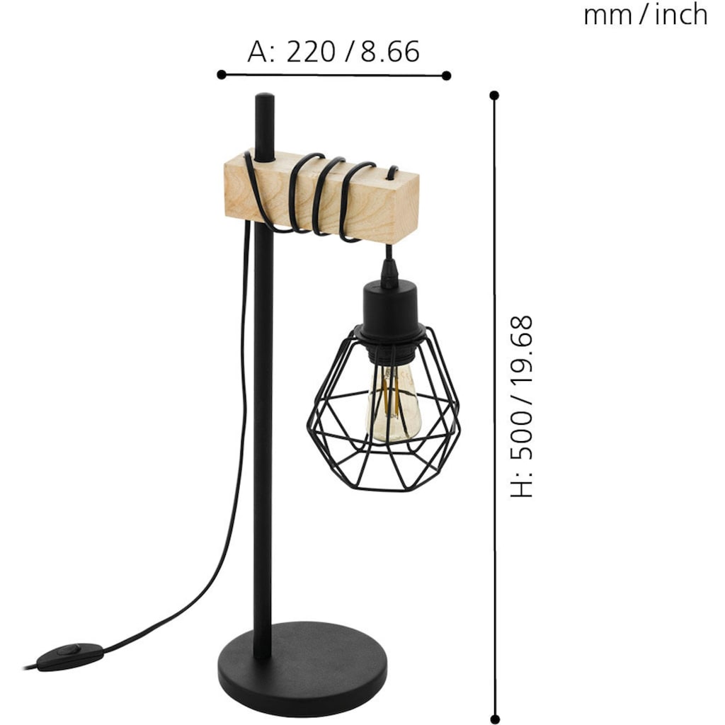 EGLO Tischleuchte »TOWNSHEND 5«, 1 flammig-flammig