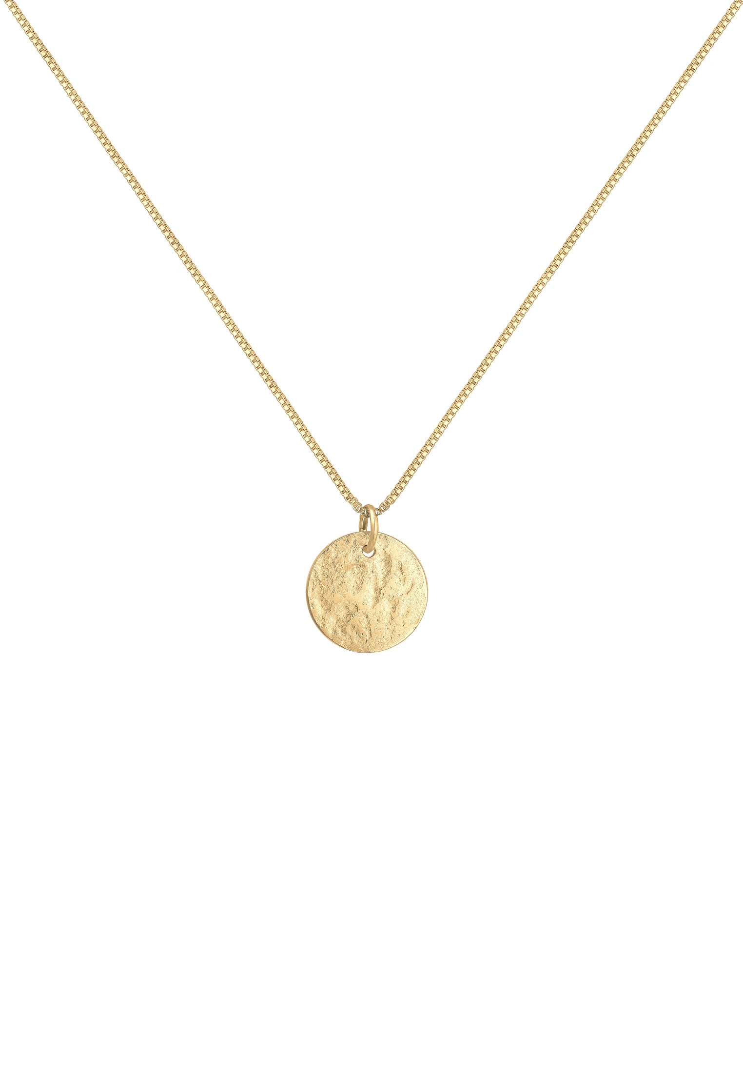 Elli Kette mit Anhänger »Plättchen Organic 925 Sterling Silber«