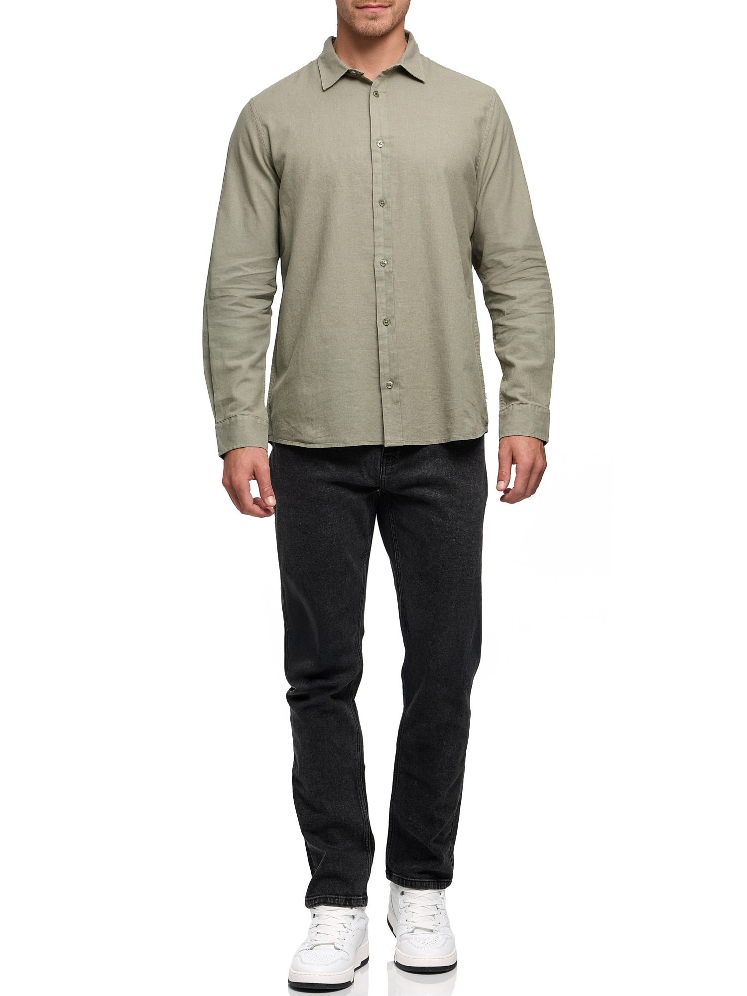 Indicode Langarmhemd »INCordyceps«