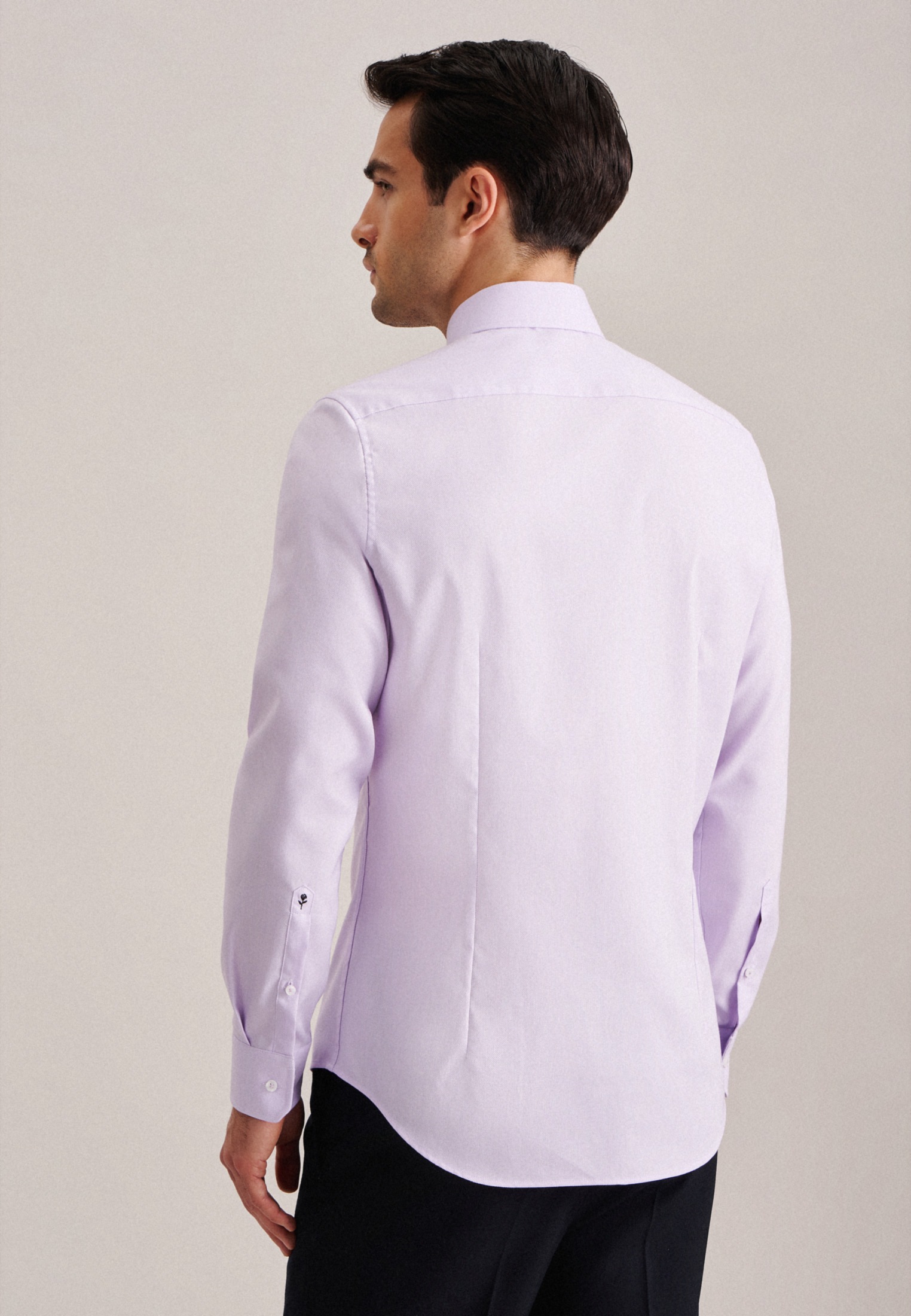 seidensticker Businesshemd "Schwarze Rose" Slim Kentkragen Struktur günstig online kaufen