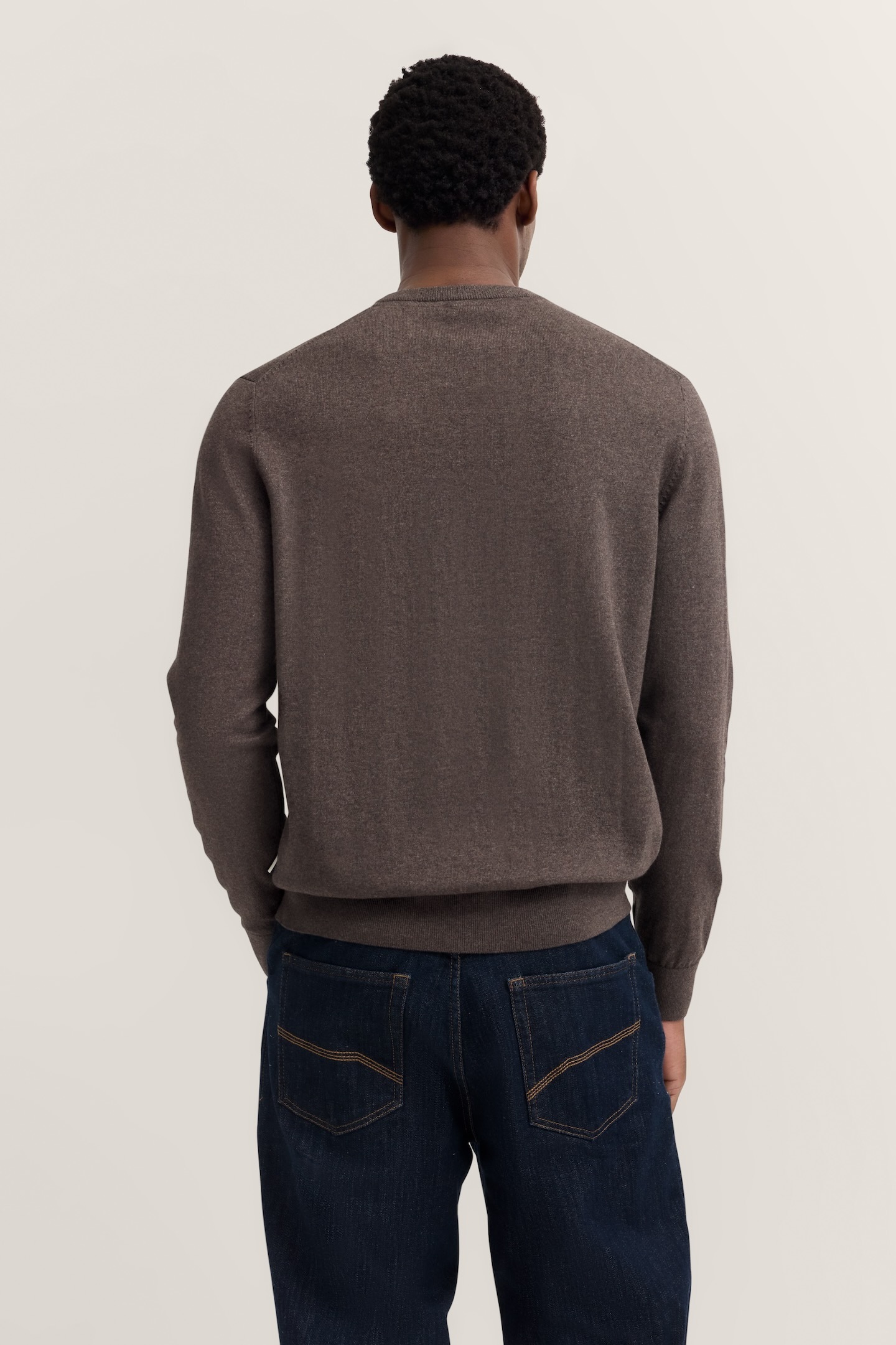 bugatti Rundhalspullover "Regular Fit", aus Baumwolle-Kaschmir-Mix günstig online kaufen
