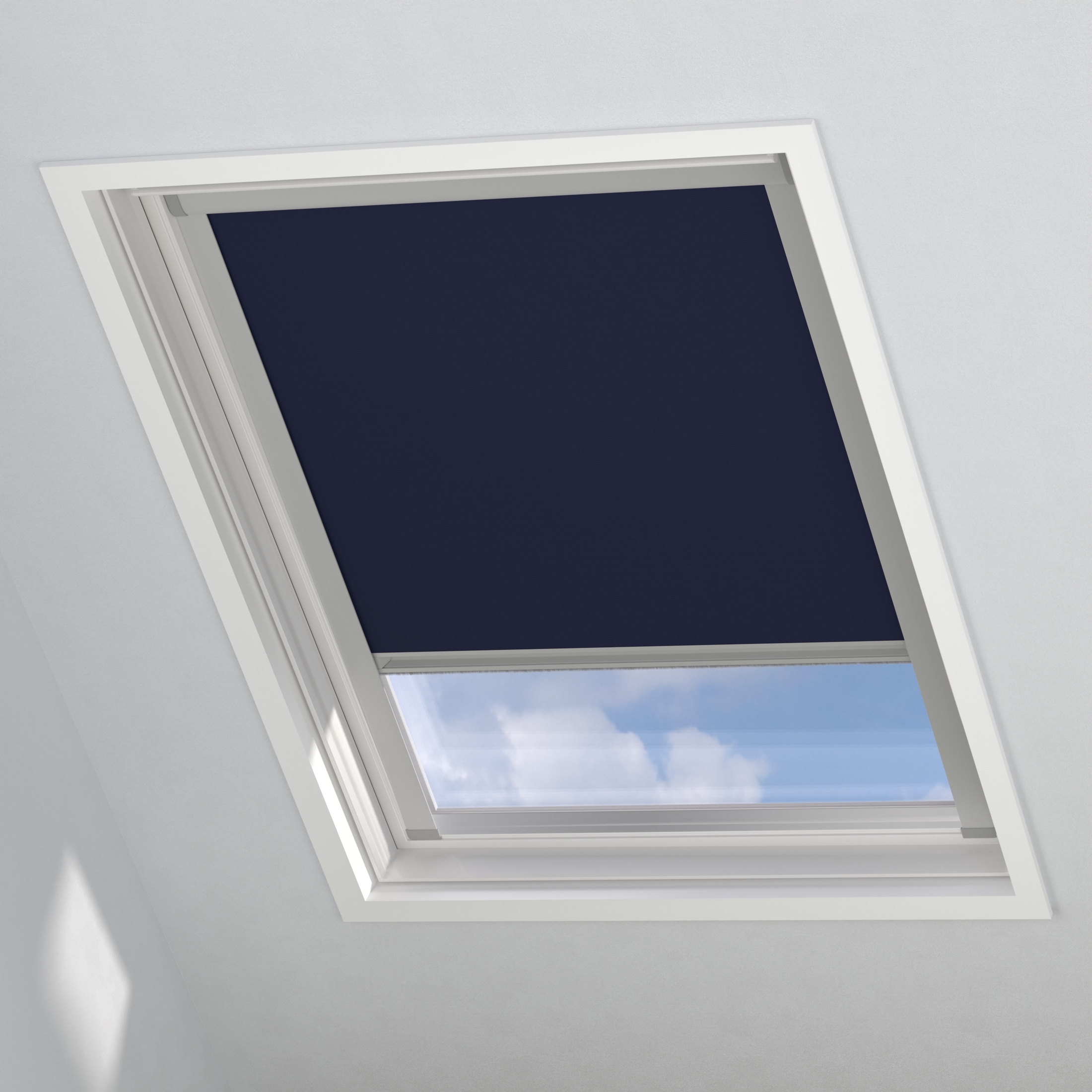 my home Verdunklungsrollo "Sky-Dachfensterrollo" verdunkelnd energiesparend mit Bohren in Führungsschienen mit Kassette und Seitenprofilen