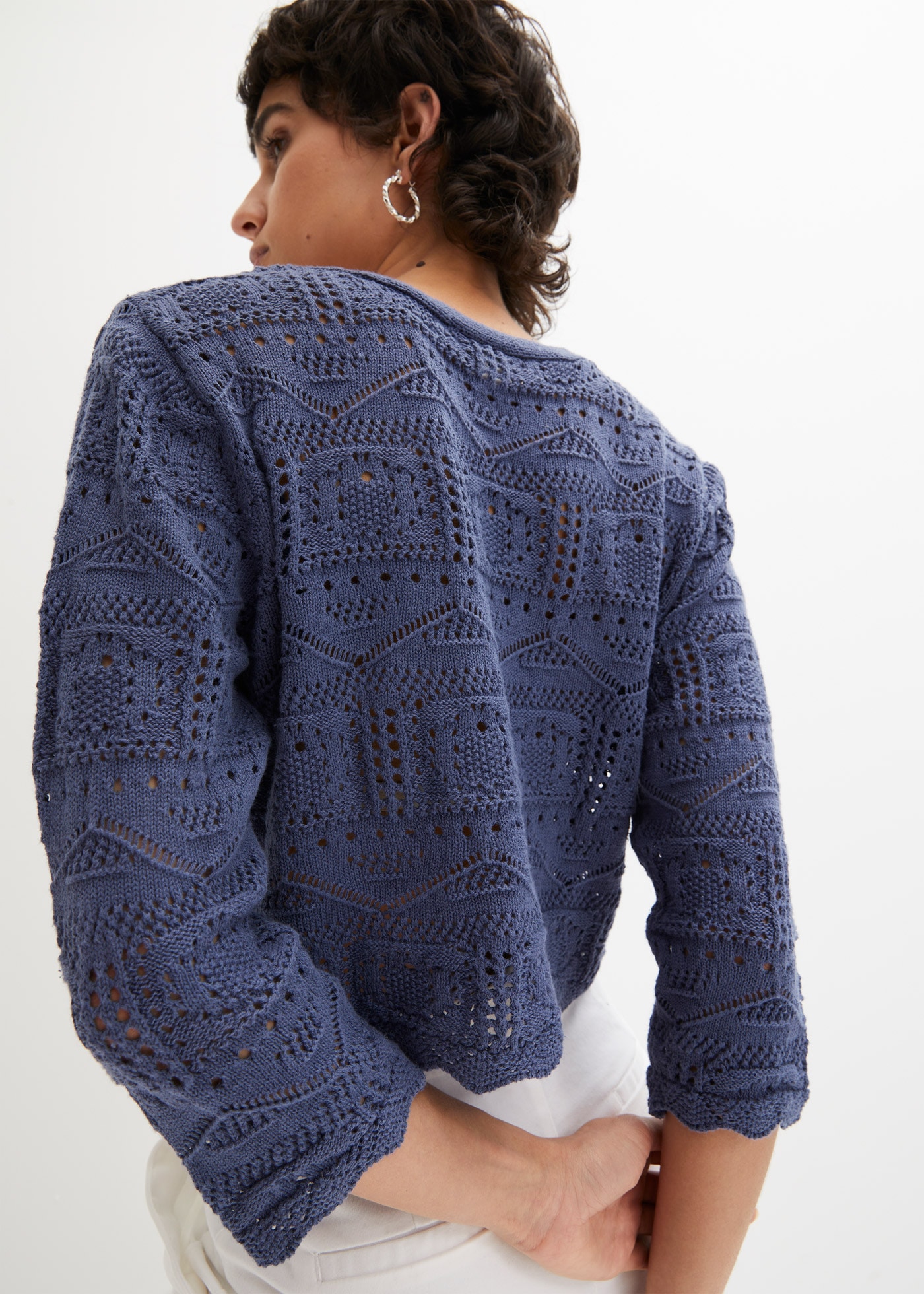 bonprix »Ajour-Bolero« bequeme Passform, 3/4-Ärmel, Ajour-Bolero